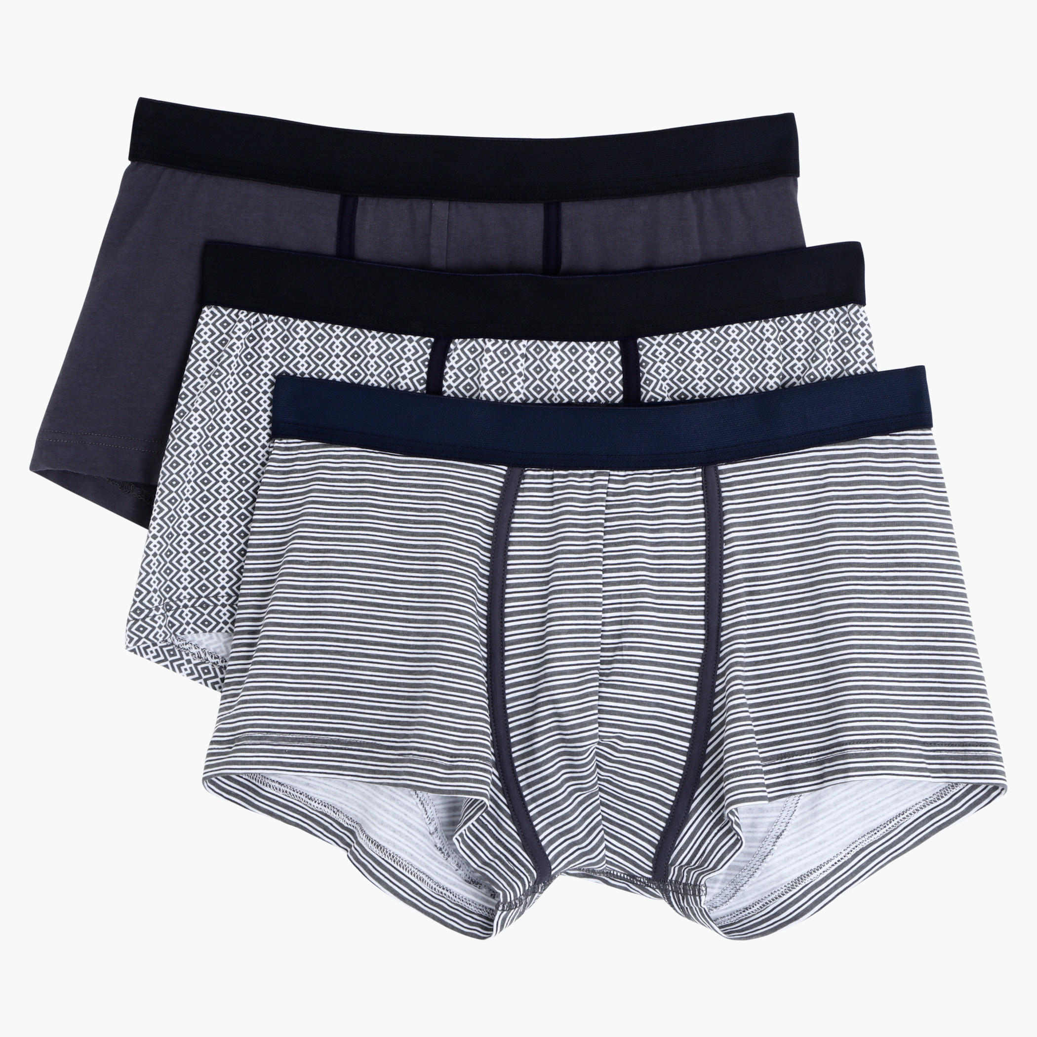 Boxers with Elasticised Waistband - Set of 3-men-clothing-innerwear-underwear-image-2