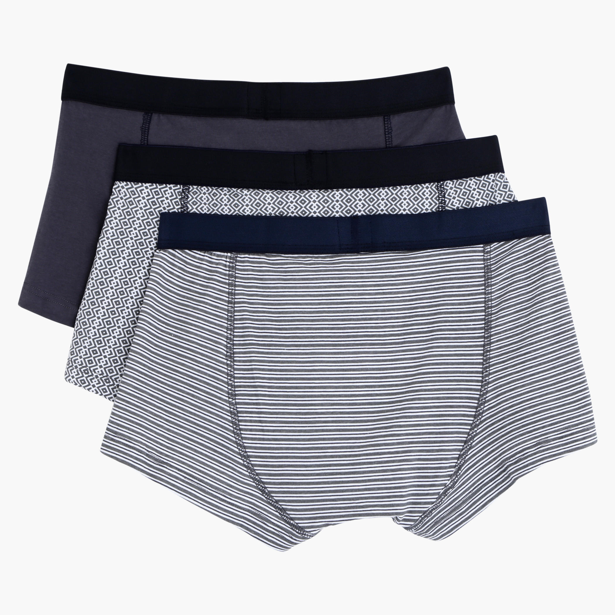 Boxers with Elasticised Waistband - Set of 3-men-clothing-innerwear-underwear-image-2