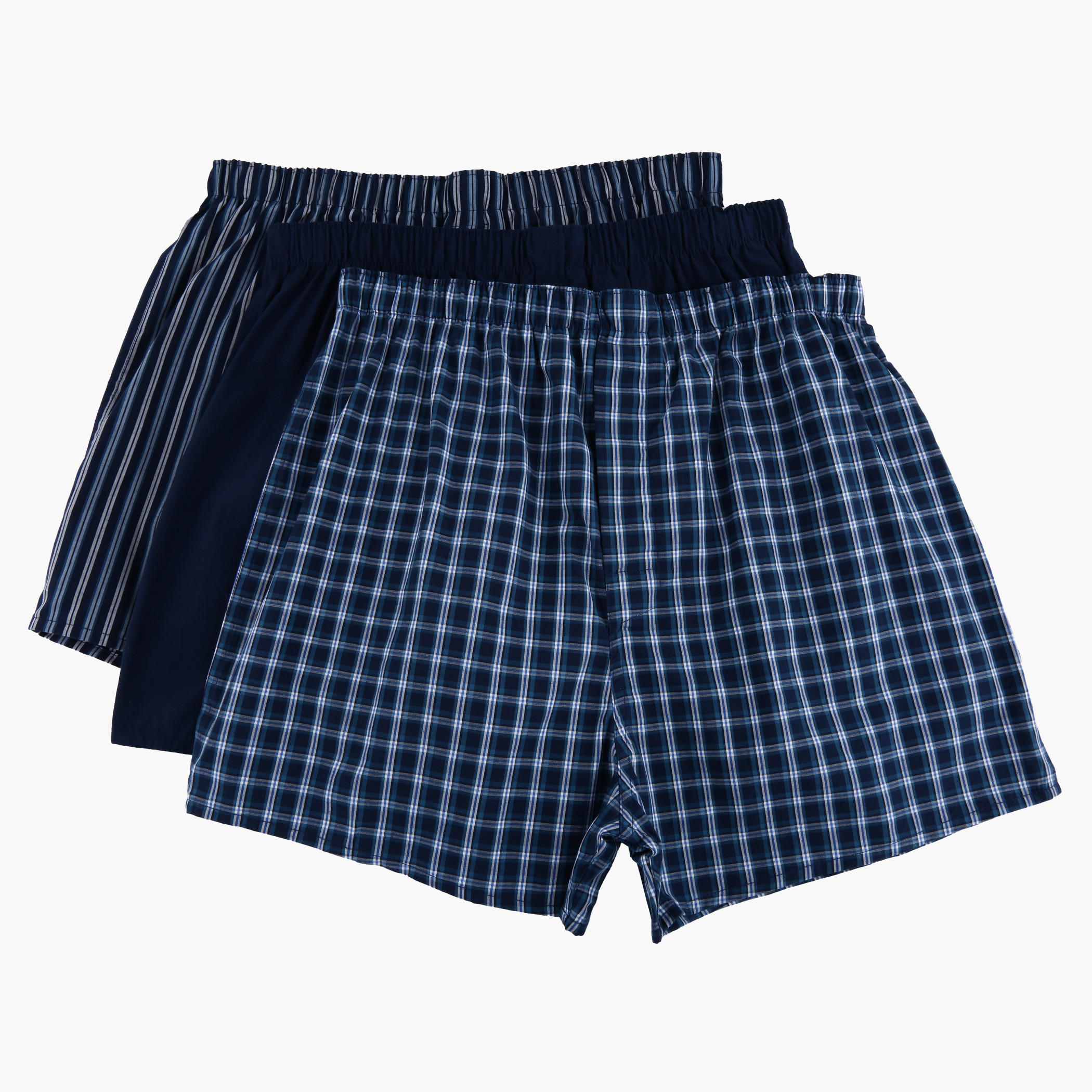 Boxers with Elasticised Waistband - Set of 3-men-clothing-innerwear-underwear-image-1
