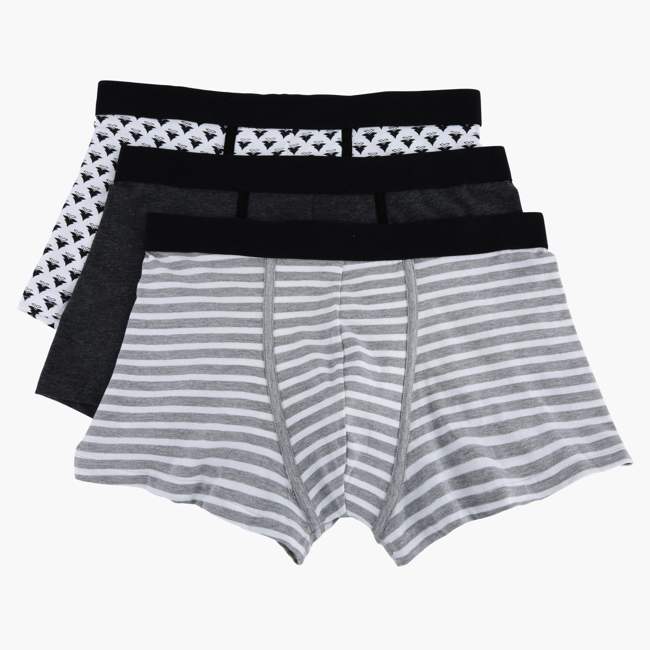 Hipster Boxers with Elasticised Waistband - Set of 3-men-clothing-innerwear-underwear-image-1
