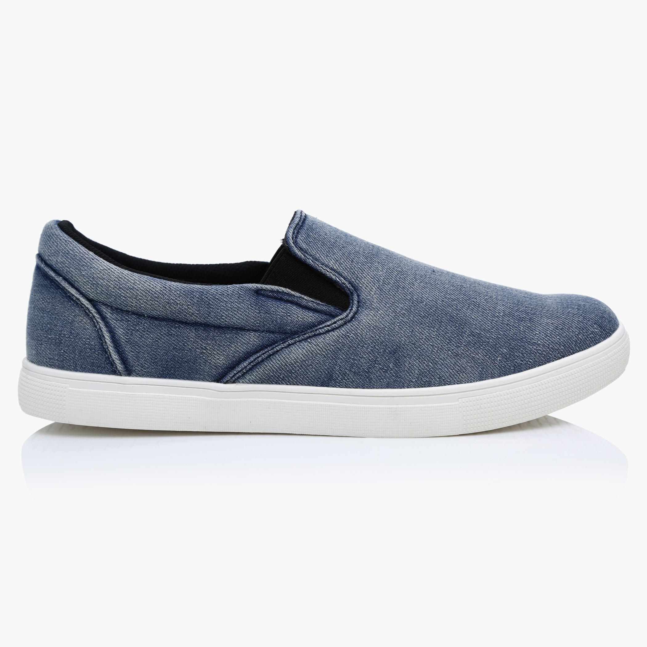 Textured Shoes with Elasticised Gussets-men-shoes-loafersandmoccasins-image-5