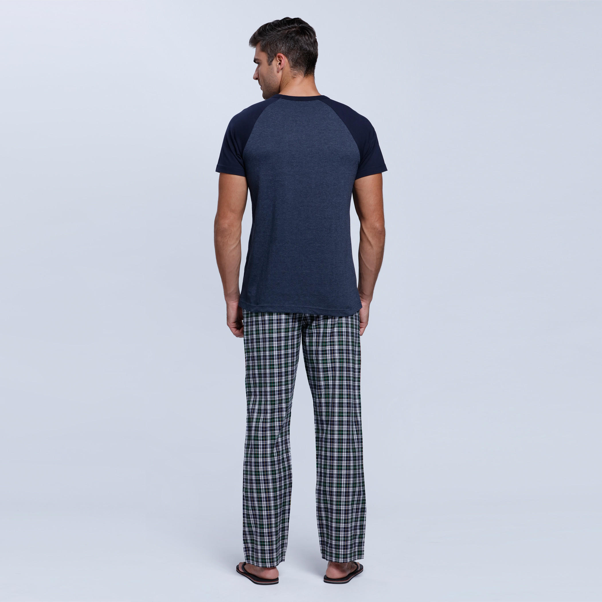 Printed Short Sleeves Pajama Set-men-clothing-nightwear-sets-image-2