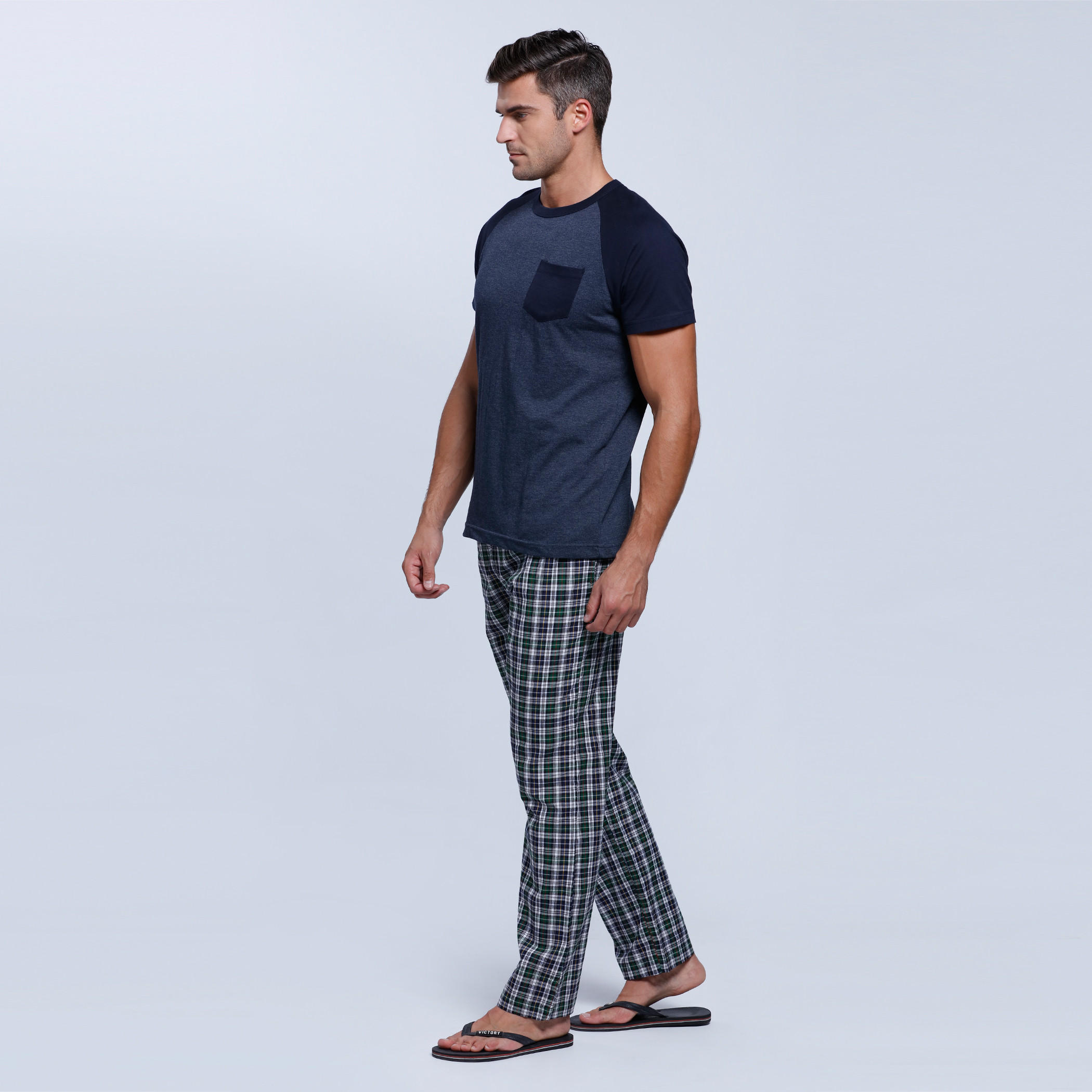 Printed Short Sleeves Pajama Set-men-clothing-nightwear-sets-image-3