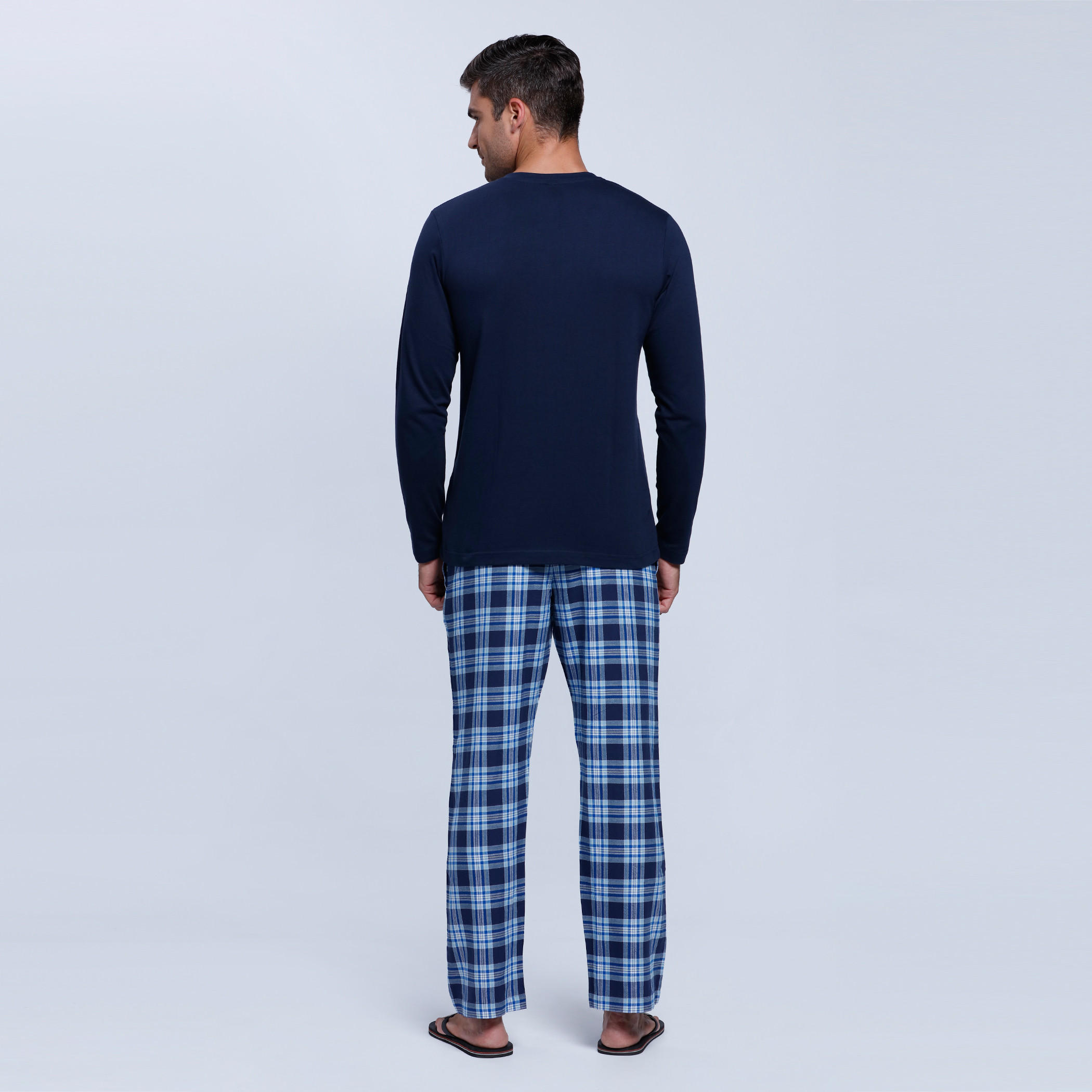 Printed Short Sleeves Pajama Set-men-clothing-nightwear-sets-image-2