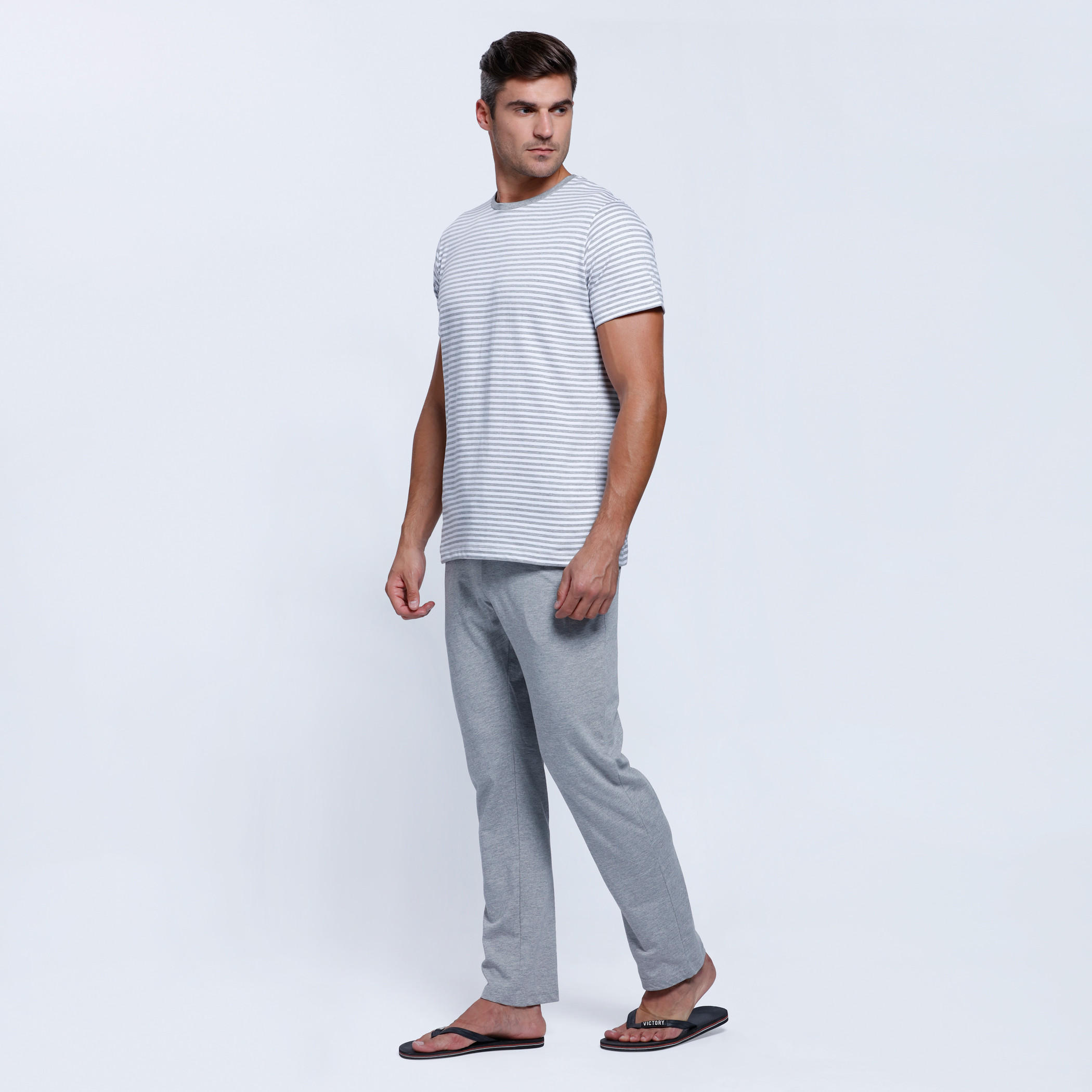 Printed Short Sleeves Pajama Set-men-clothing-nightwear-sets-image-3
