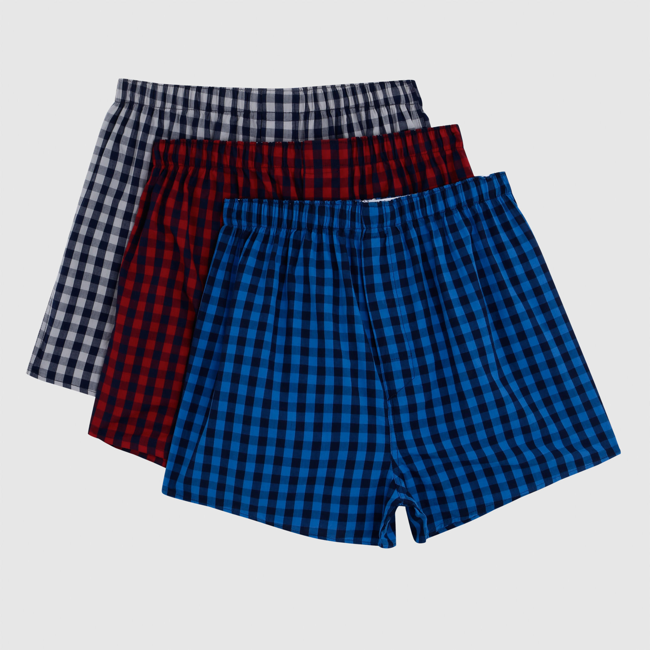 Printed Boxers with Elasticised Waistband - Set of 3-men-clothing-innerwear-underwear-image-1