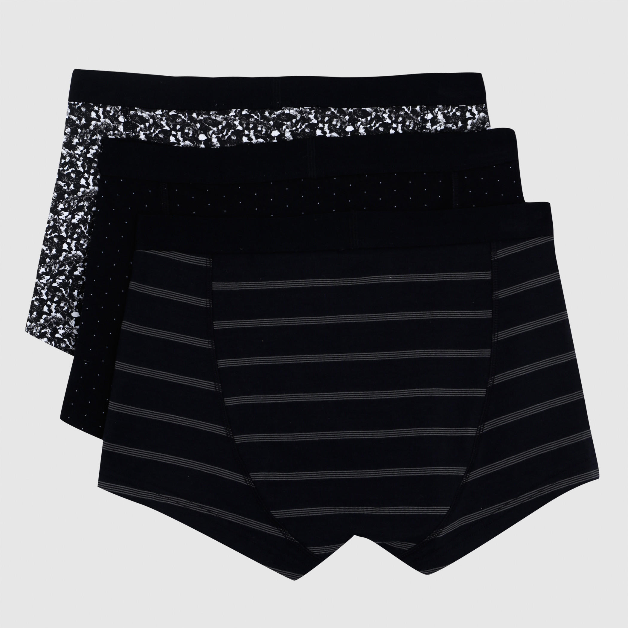 Trunks with Elasticised Waistband - Set of 3-men-clothing-innerwear-underwear-image-2