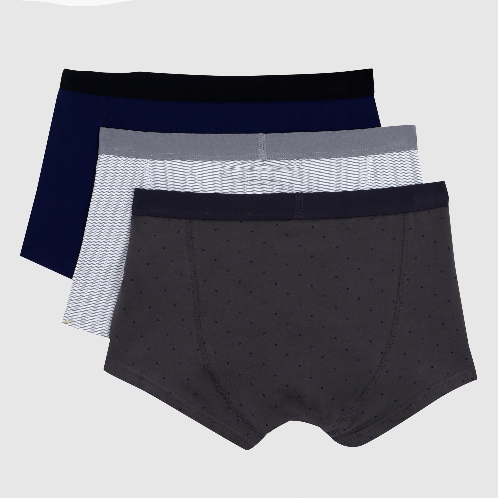 Trunks with Elasticised Waistband - Set of 3-men-clothing-innerwear-underwear-image-2
