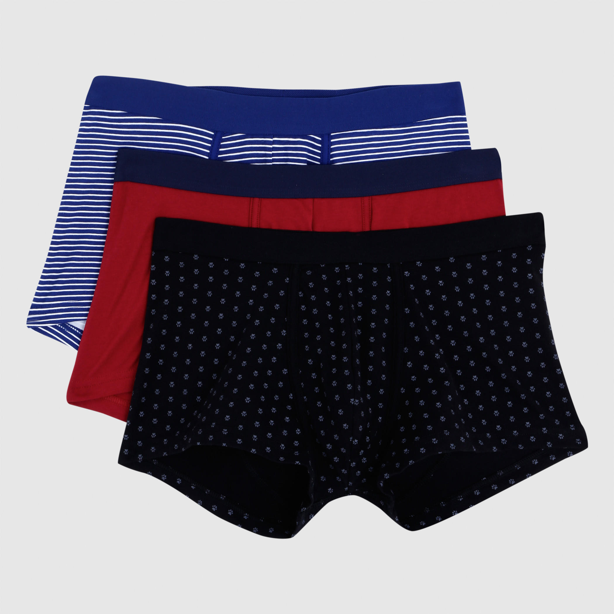 Trunks with Elasticised Waistband - Set of 3-men-clothing-innerwear-underwear-image-1