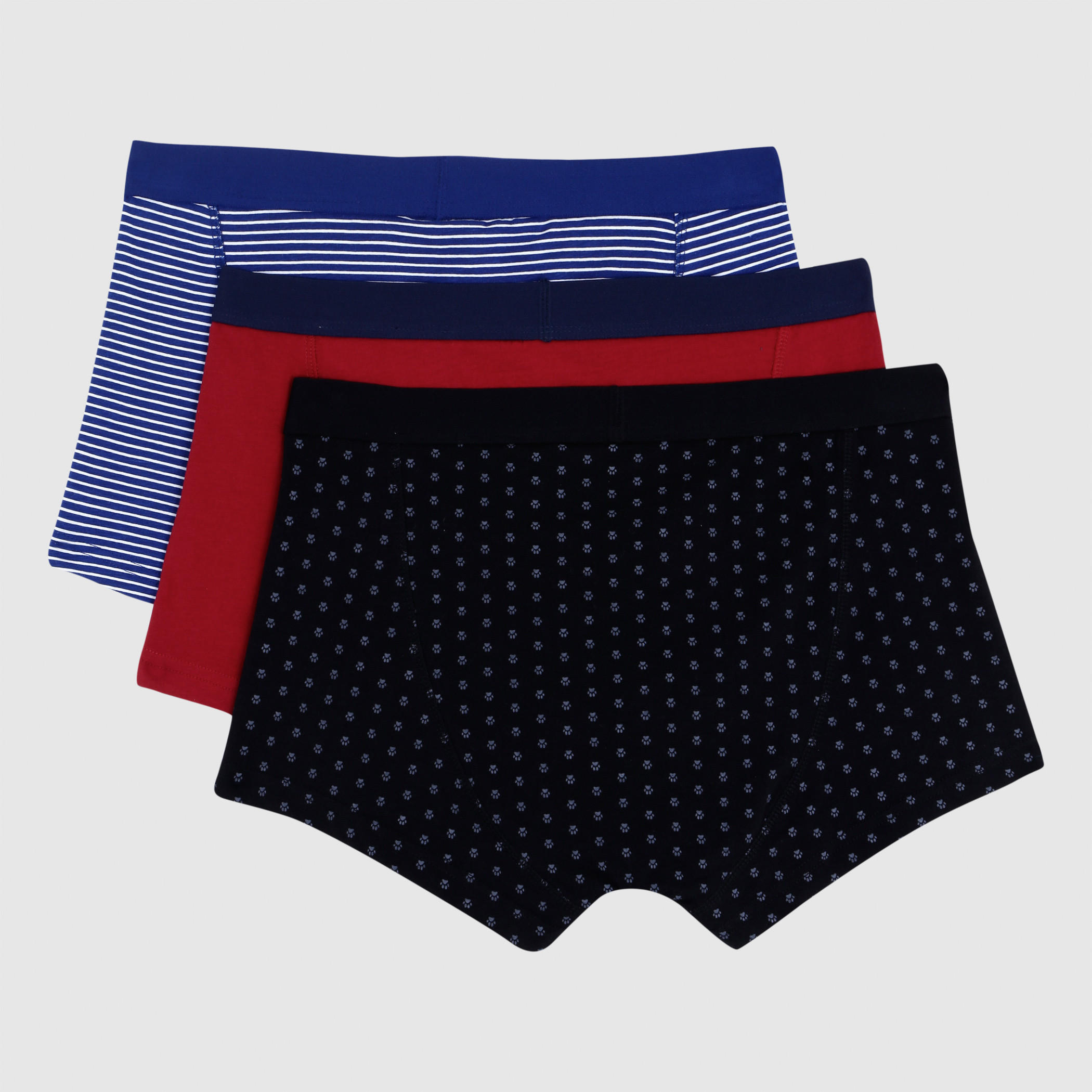 Trunks with Elasticised Waistband - Set of 3-men-clothing-innerwear-underwear-image-2