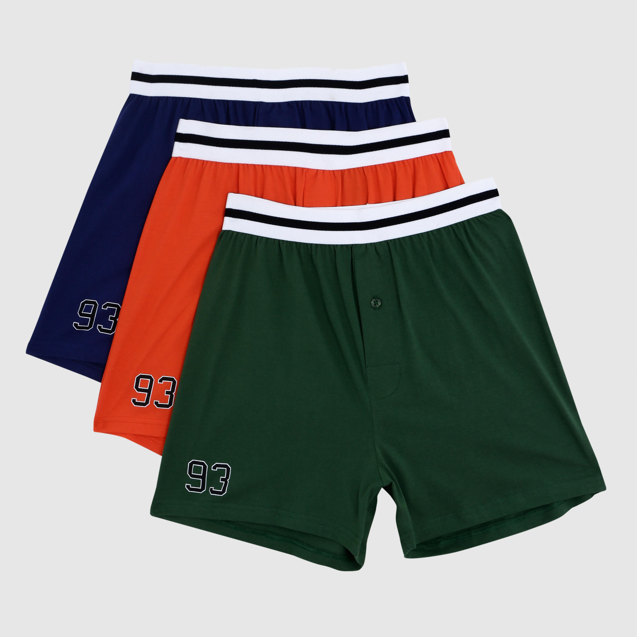 Printed Boxers with Elasticised Waistband - Set of 3-men-clothing-innerwear-underwear-image-1