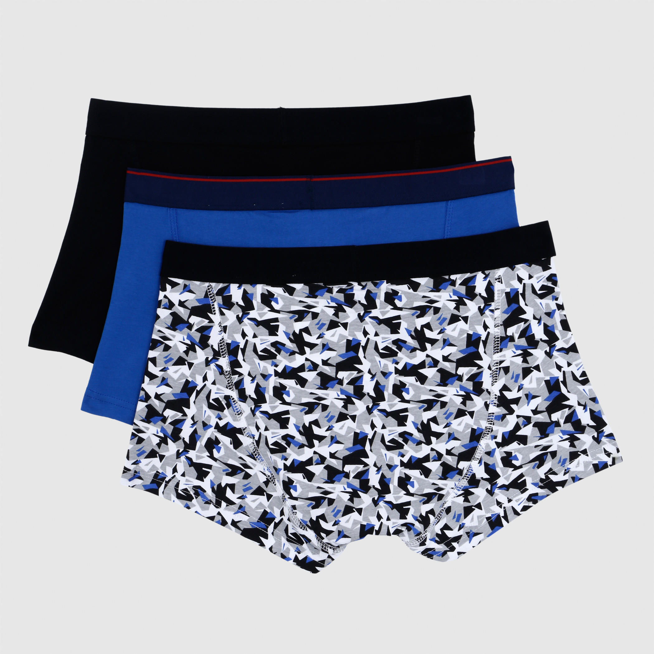 Printed Trunks with Elasticised Waistband - Set of 3-men-clothing-innerwear-underwear-image-2