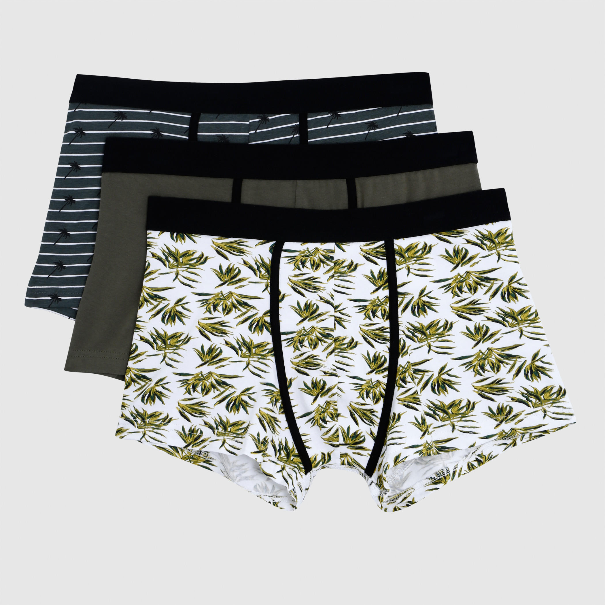 Trunks with Elasticised Waistband - Set of 3-men-clothing-innerwear-underwear-image-1