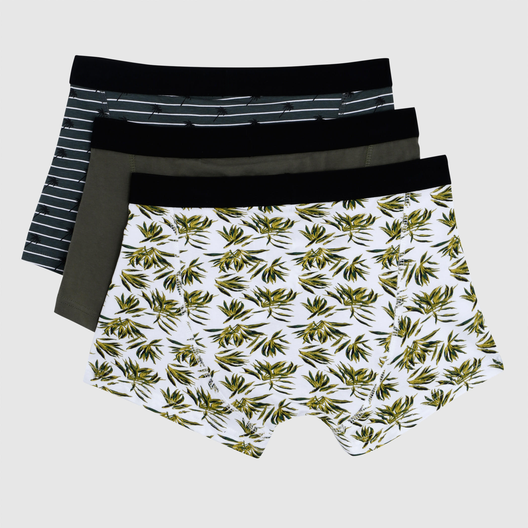 Trunks with Elasticised Waistband - Set of 3-men-clothing-innerwear-underwear-image-2