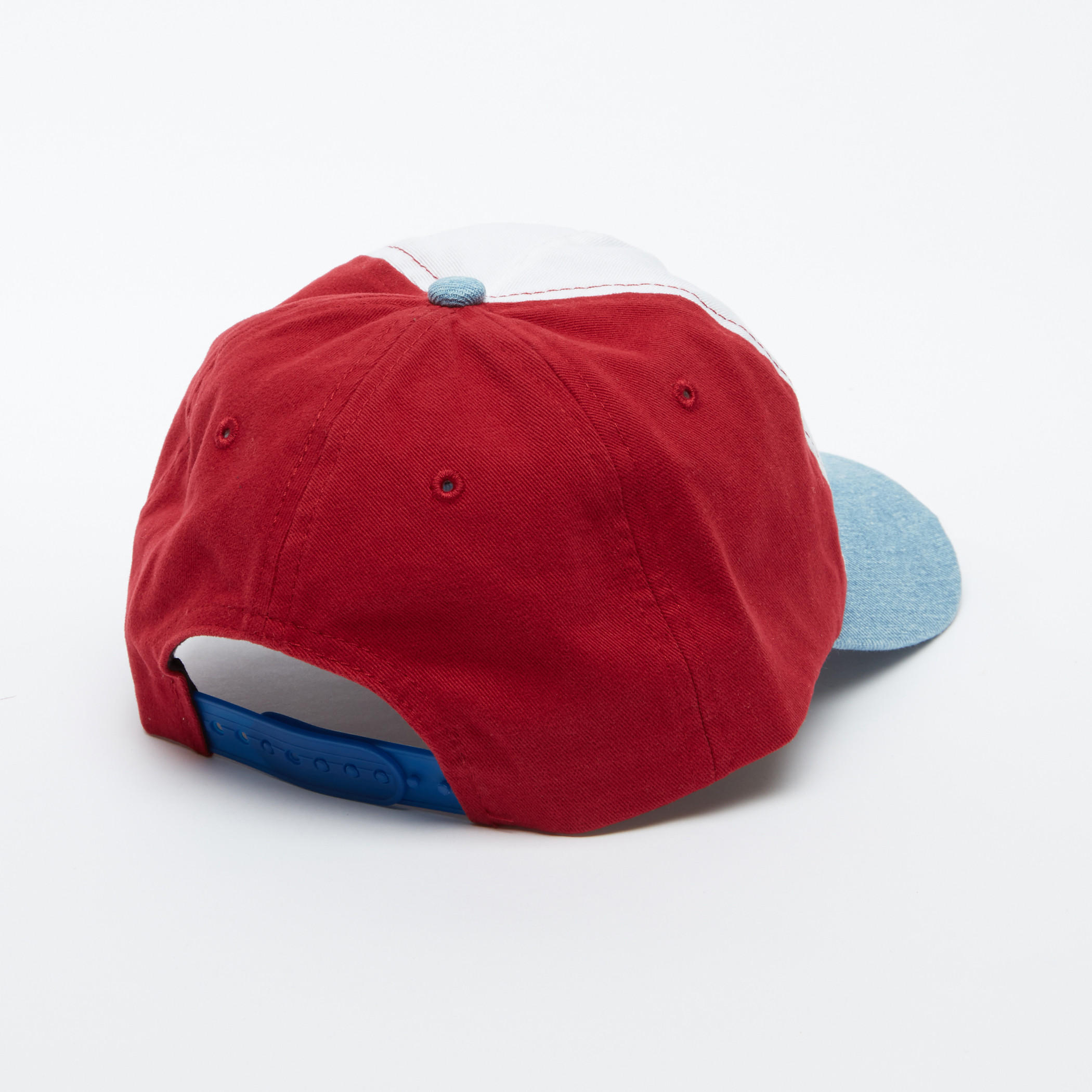 Lee Cooper Printed Distressed Cap with Snap Closure-men-caps-image-3