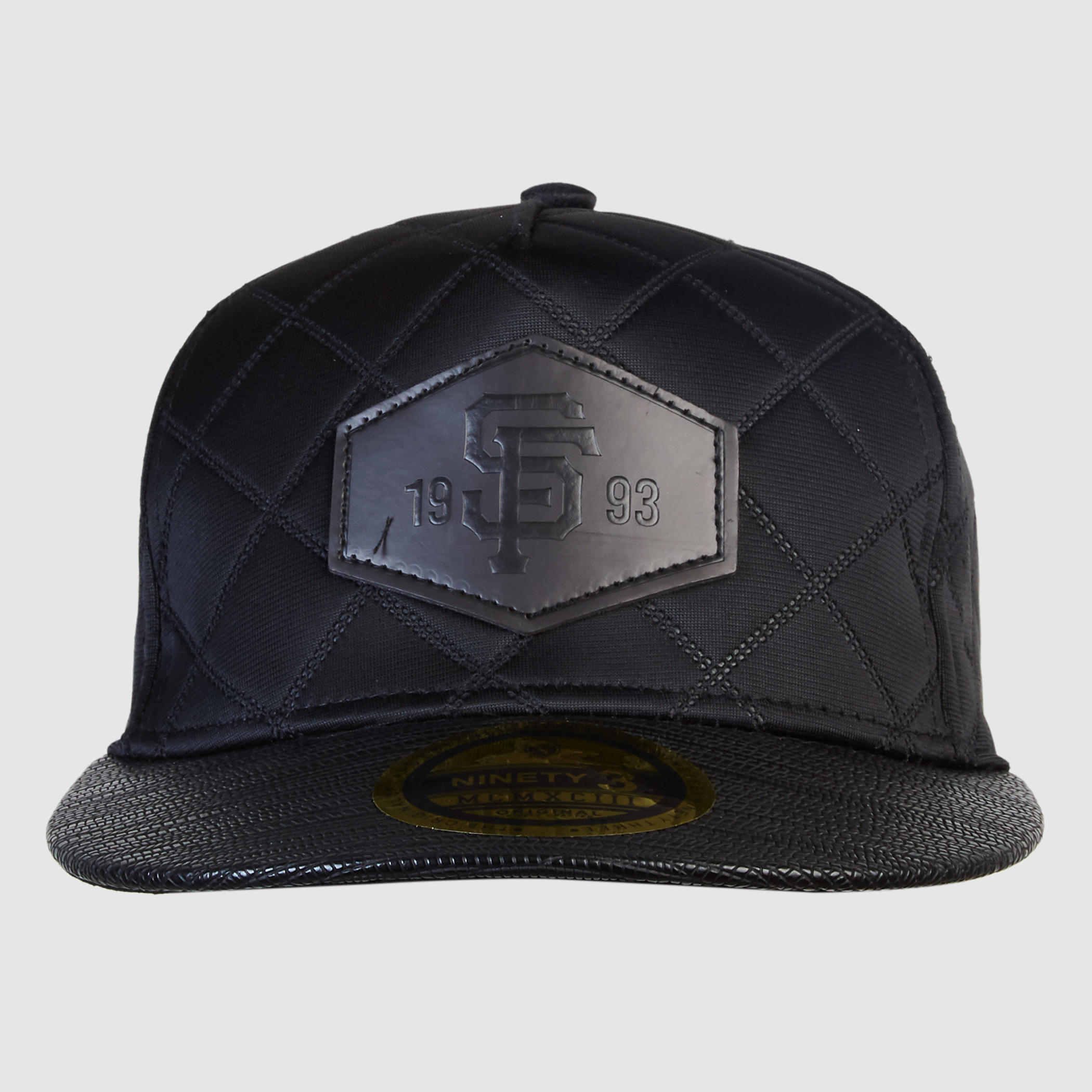 Quilted Cap with Snap Closure-men-caps-image-1