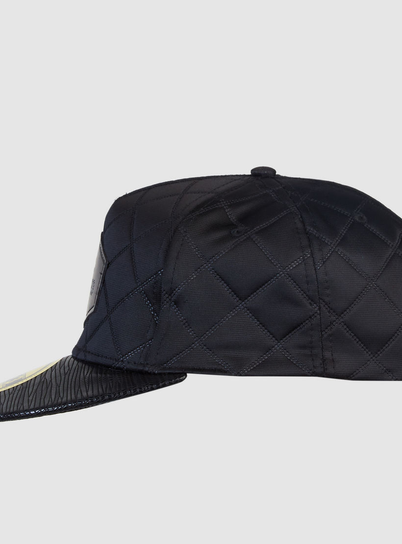 Quilted Cap with Snap Closure-men-caps-image-2