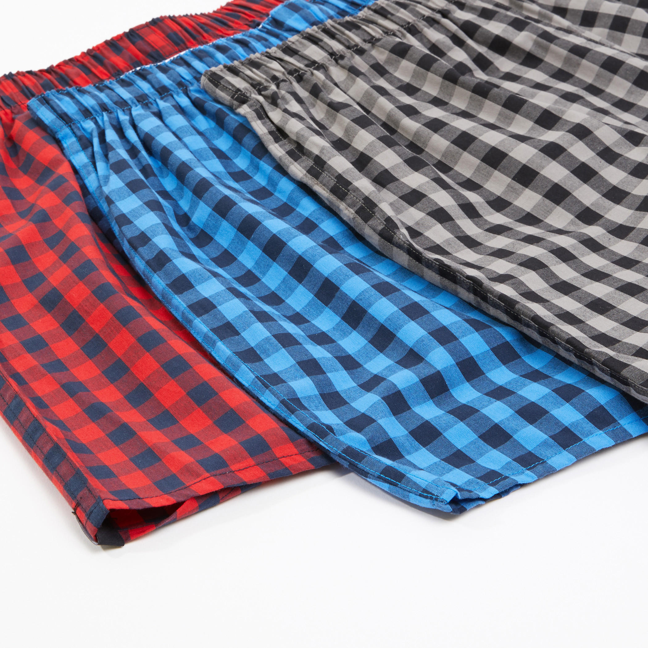 سراويل بوكسر كاروهات بخصر مطّاطي - طقم من 3 قطع-men-clothing-innerwear-underwear-image-2