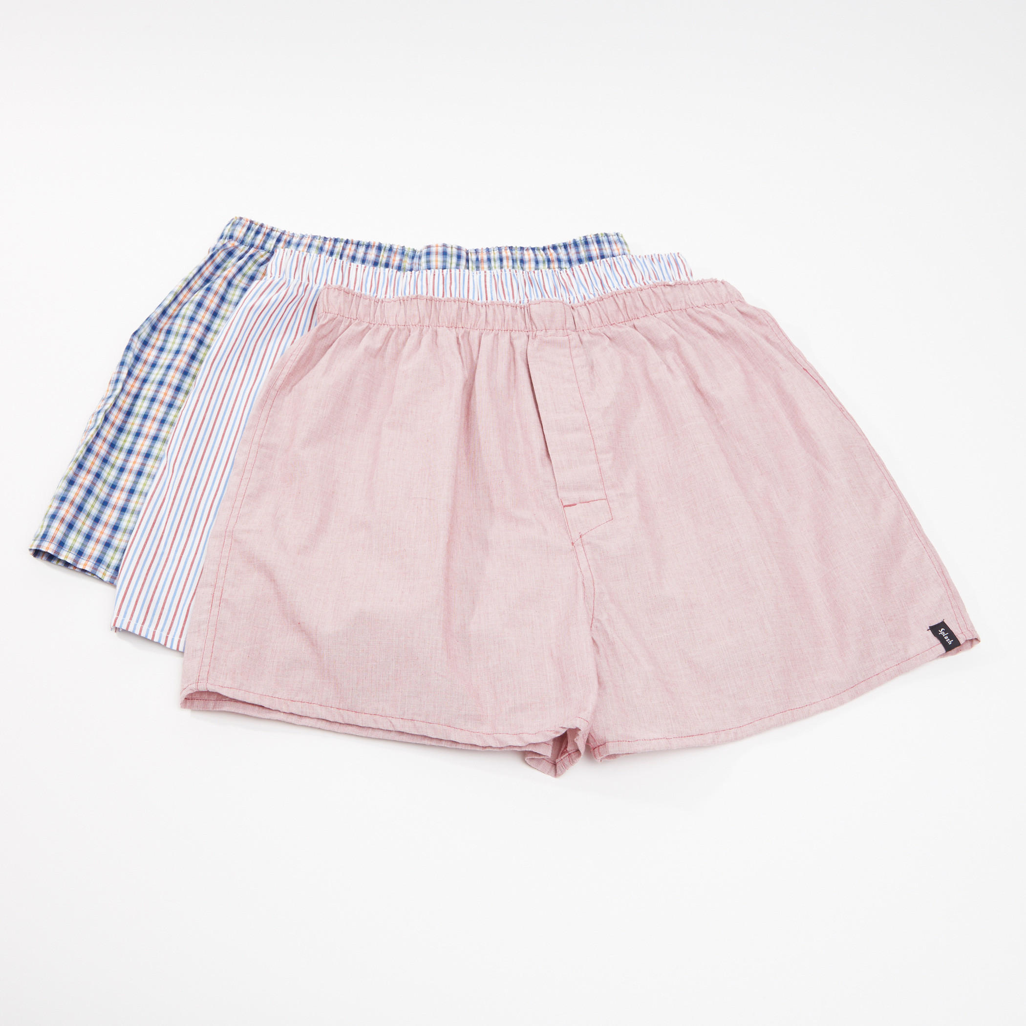 سراويل بوكسر متنوعة بخصر مطّاطي - طقم من 3 قطع-men-clothing-innerwear-underwear-image-1