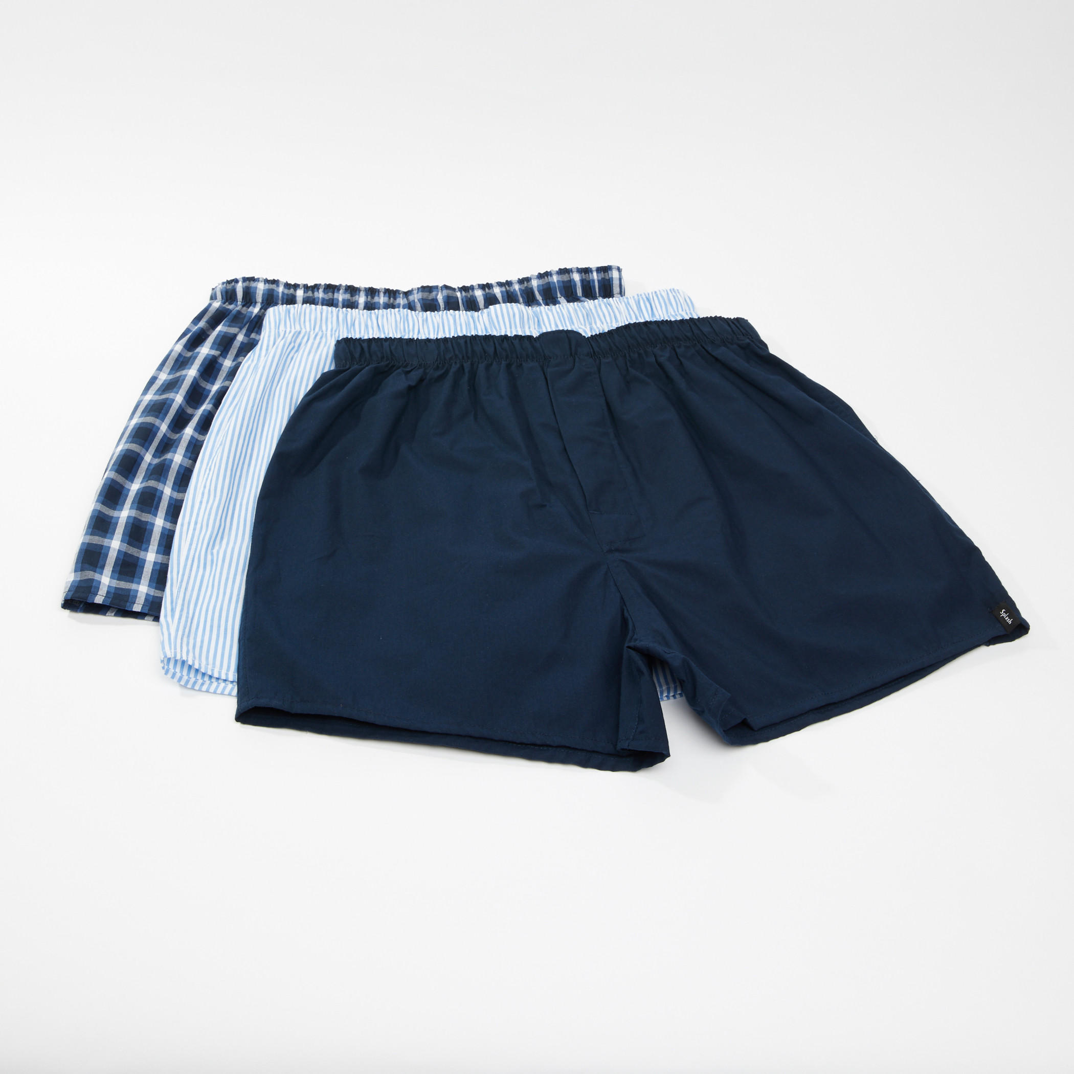 سراويل بوكسر متنوعة بخصر مطّاطي - طقم من 3 قطع-men-clothing-innerwear-underwear-image-1