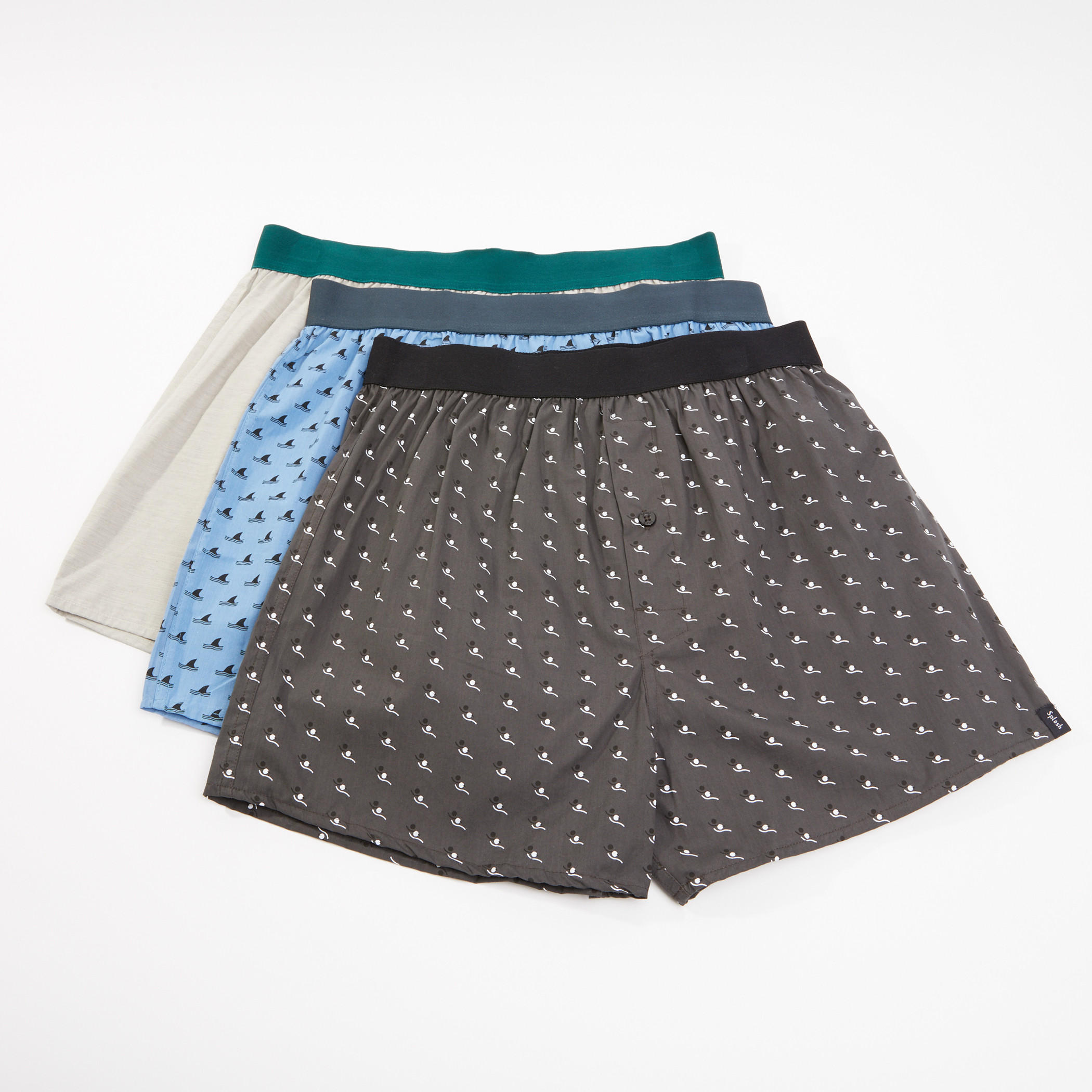 سراويل بوكسر بخصر مطّاطي وطبعات - طقم من 3 قطع-men-clothing-innerwear-underwear-image-1