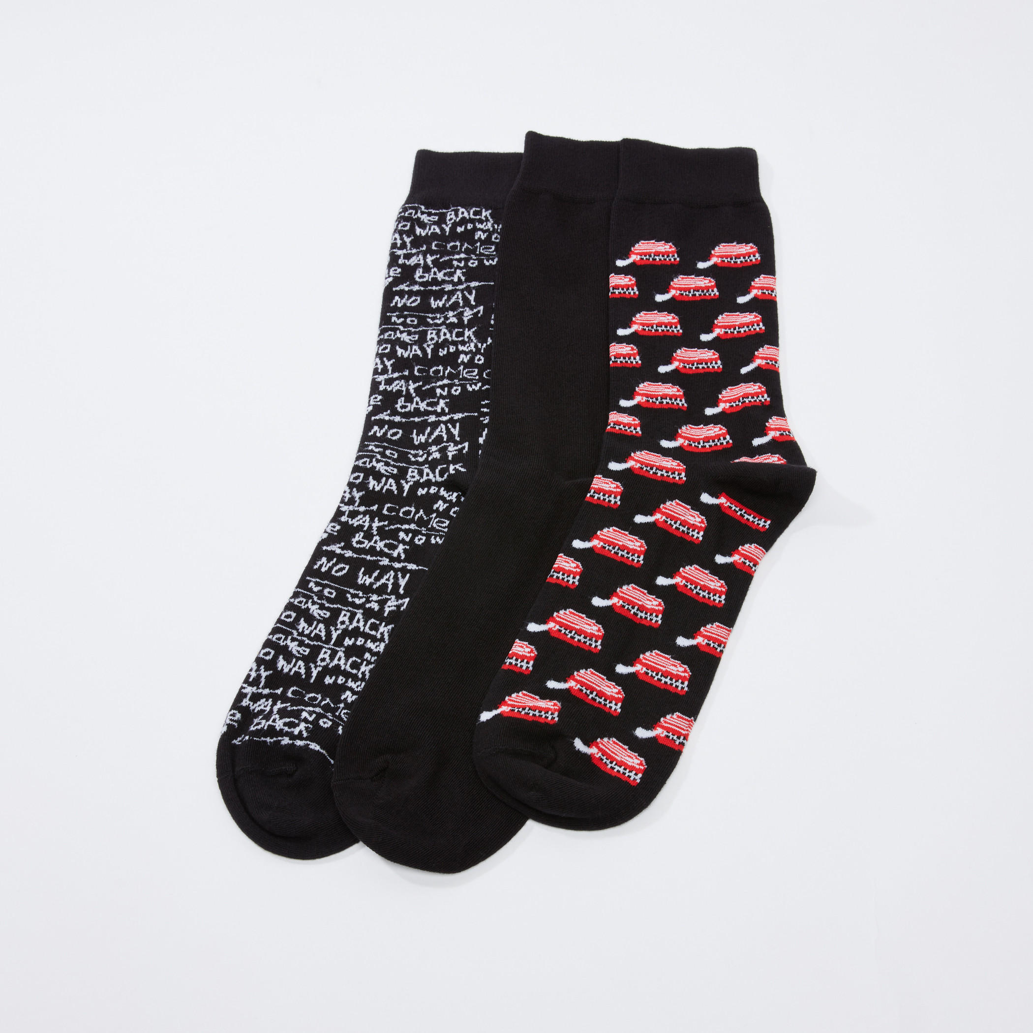جوارب قصيرة متنوعة - طقم من 3 أزواج-men-socks-image-1