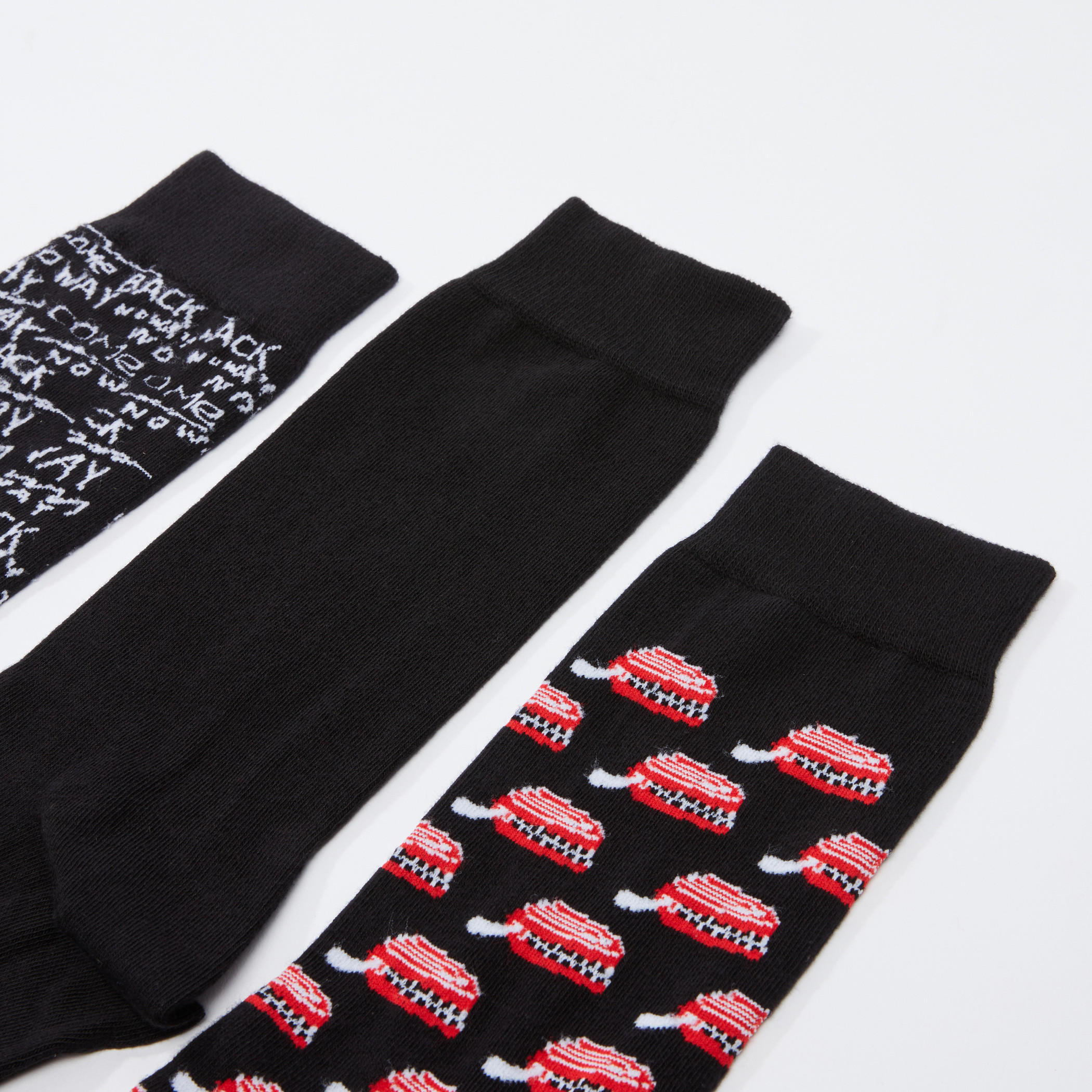 جوارب قصيرة متنوعة - طقم من 3 أزواج-men-socks-image-3
