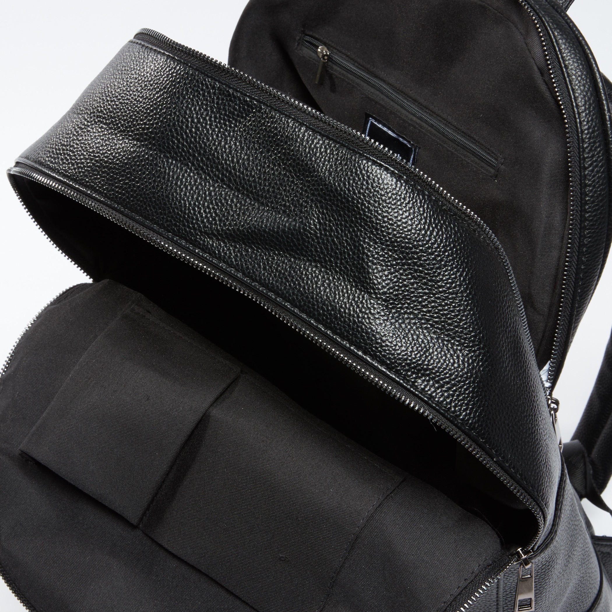 Applique Detail Backpack with Zip Closure and Adjustable Straps-men-bags-image-5