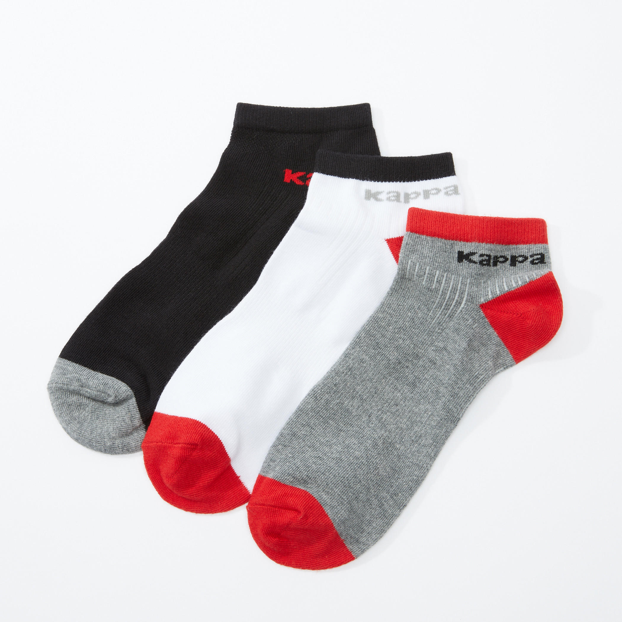 جوارب رياضية بطول الكاحل من كابا - طقم من 3 أزواج-men-socks-image-1