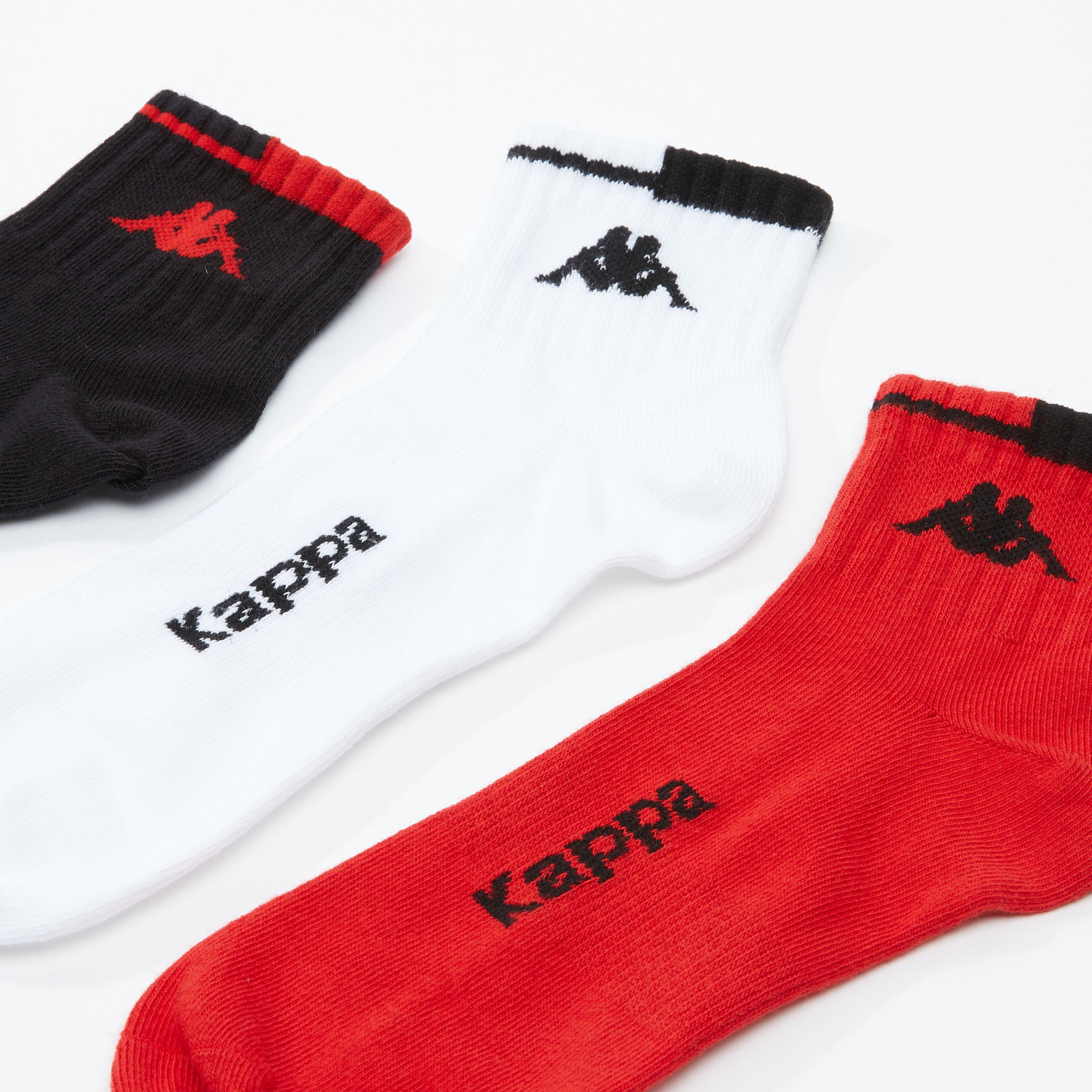 جوارب مضلعة بطول الكاحل من كابا - طقم من 3 أزواج-men-socks-image-3