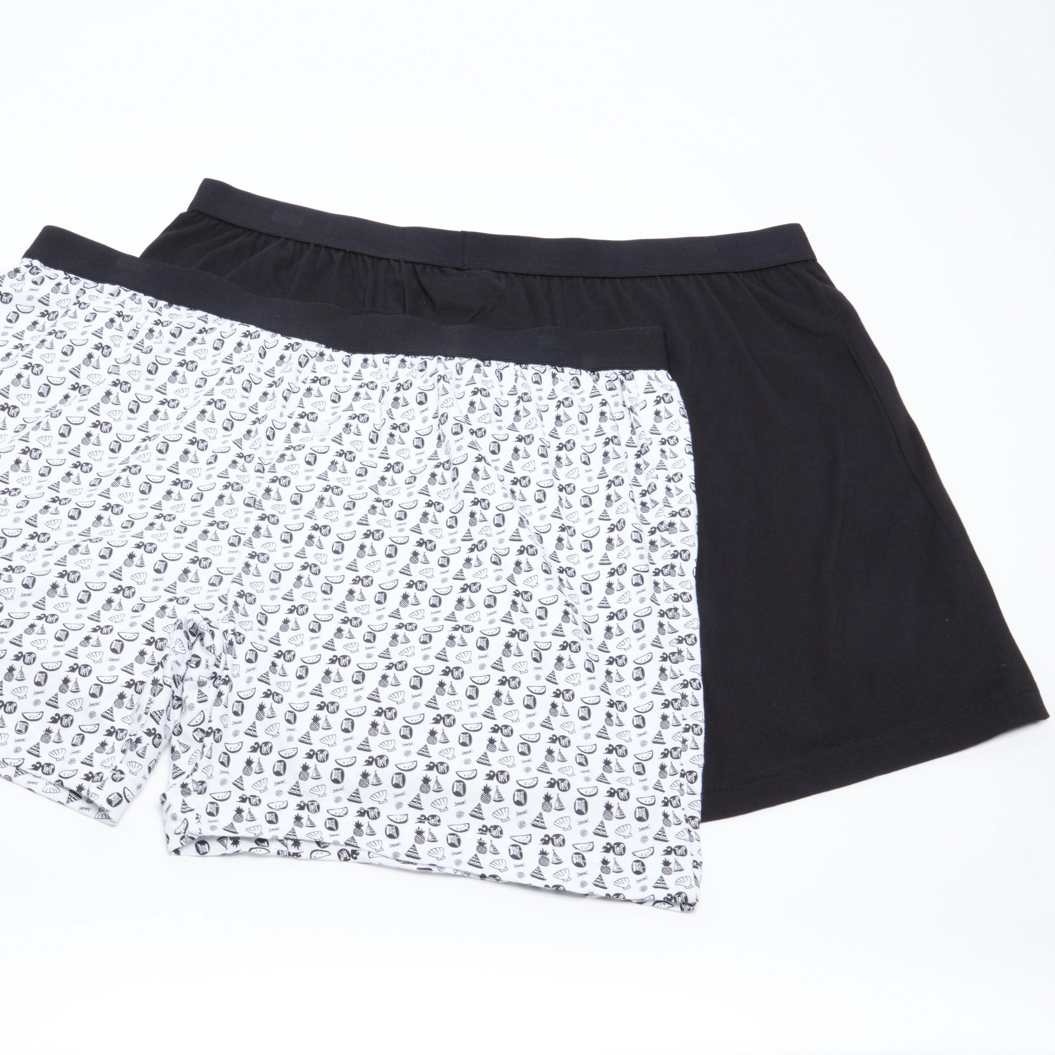 سراويل بوكسر متنوعة بخصر مطّاطي - طقم من قطعتين-men-clothing-innerwear-underwear-image-1