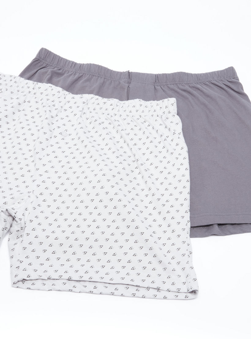 سراويل بوكسر متنوعة بخصر مطّاطي - طقم من قطعتين-men-clothing-innerwear-underwear-image-1