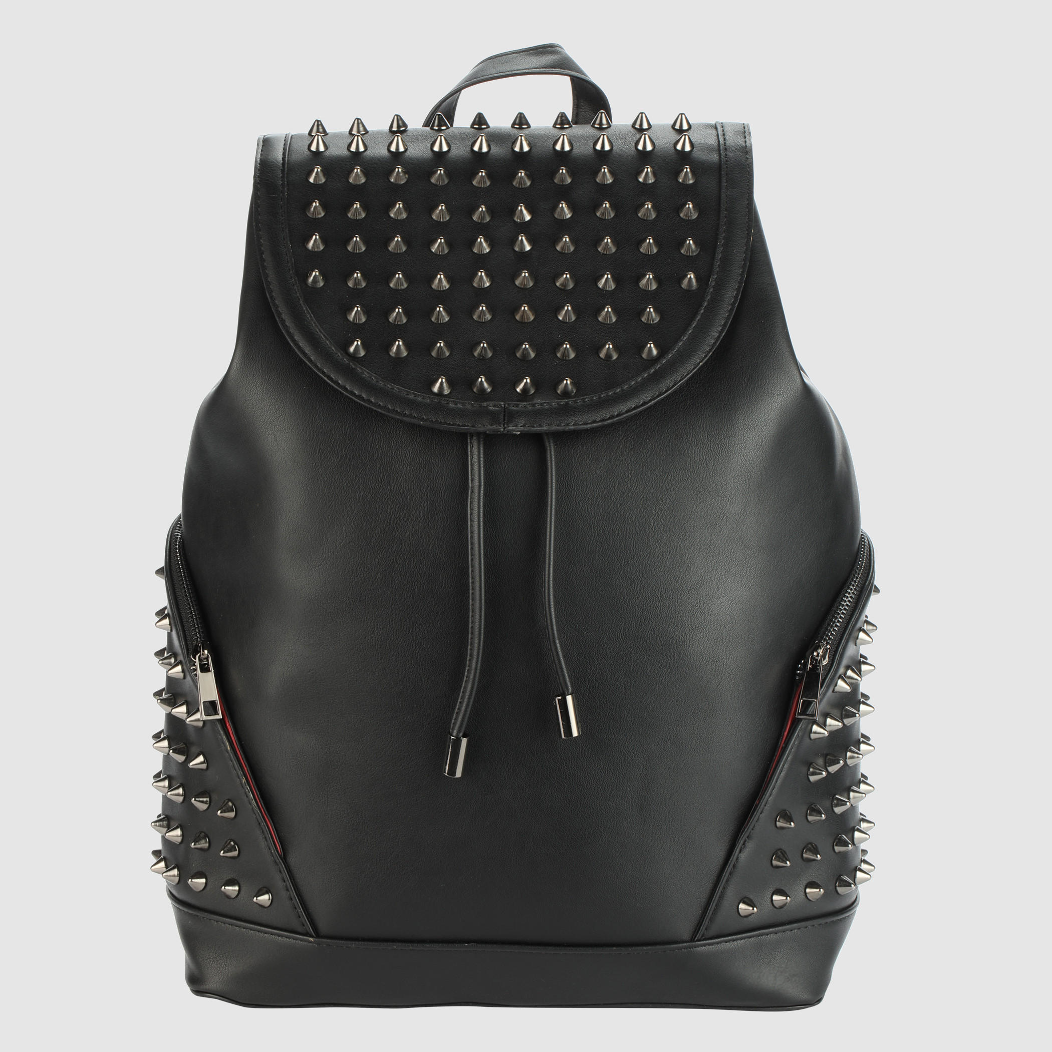 حقيبة ظهر مرصّعة بطيَّة ورباط للإغلاق-men-bags-image-5