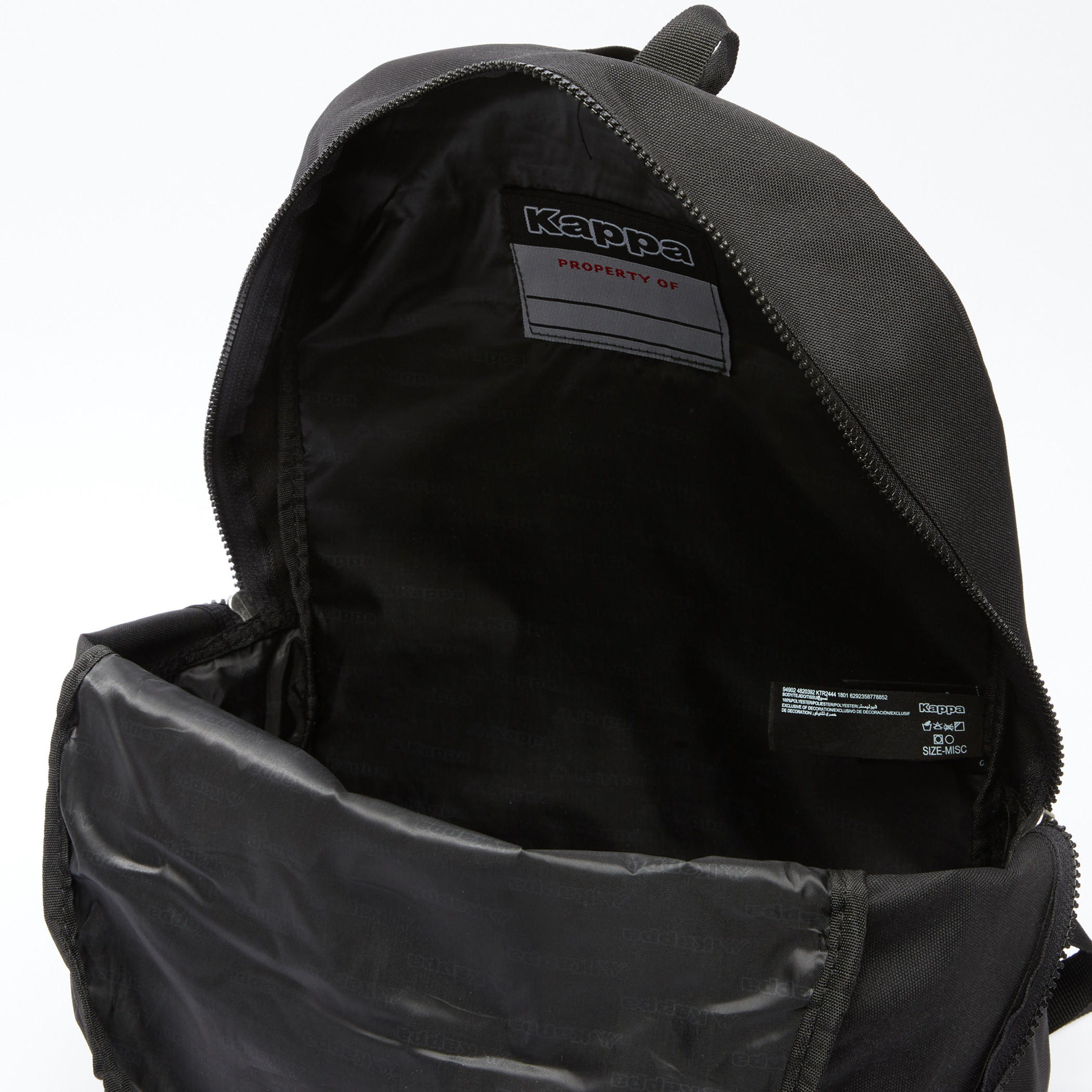 Kappa Backpack with Zip Closure and Adjustable Straps-men-bags-image-4