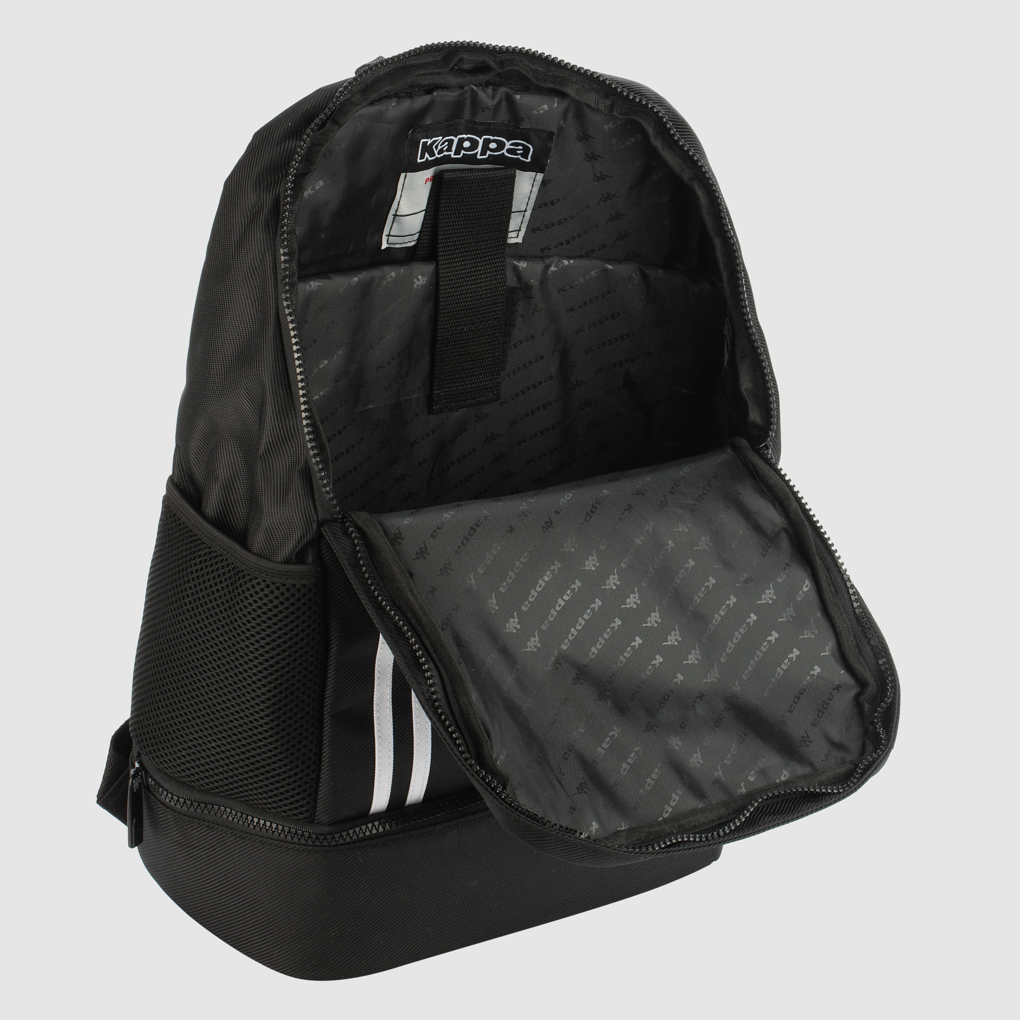 Kappa Printed Backpack with Zip Closure-men-bags-image-5