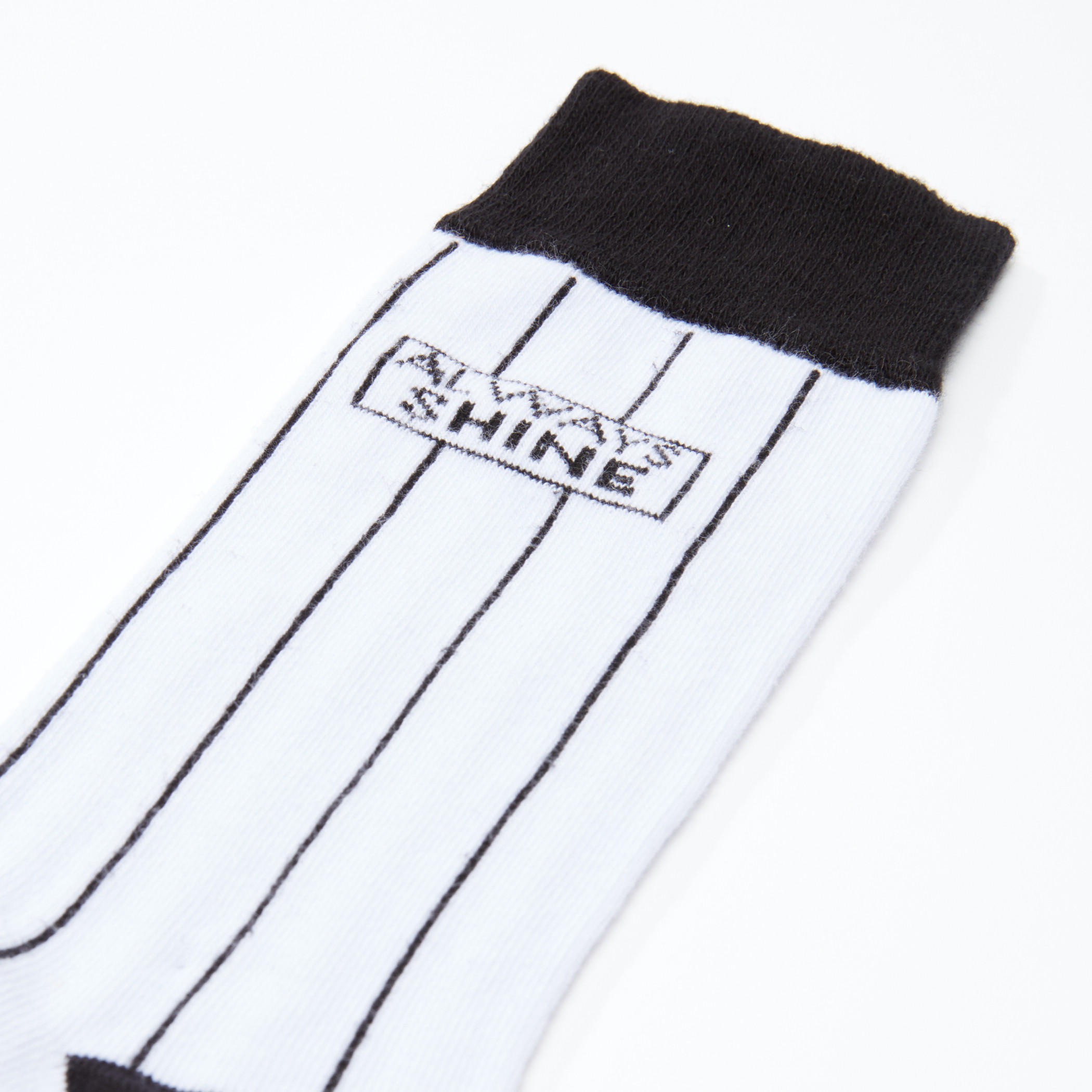 Printed Calf Length Socks with Ribbed Cuffs-men-socks-image-2