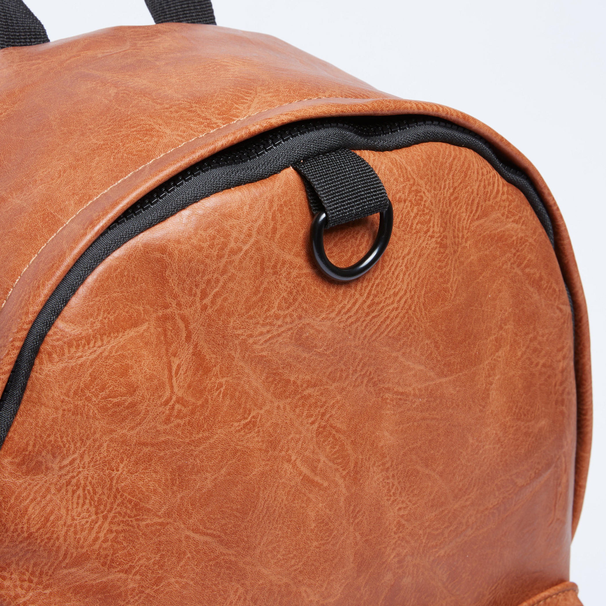 Textured Backpack with Zip Closure and Adjustable Shoulder Straps-men-bags-image-5