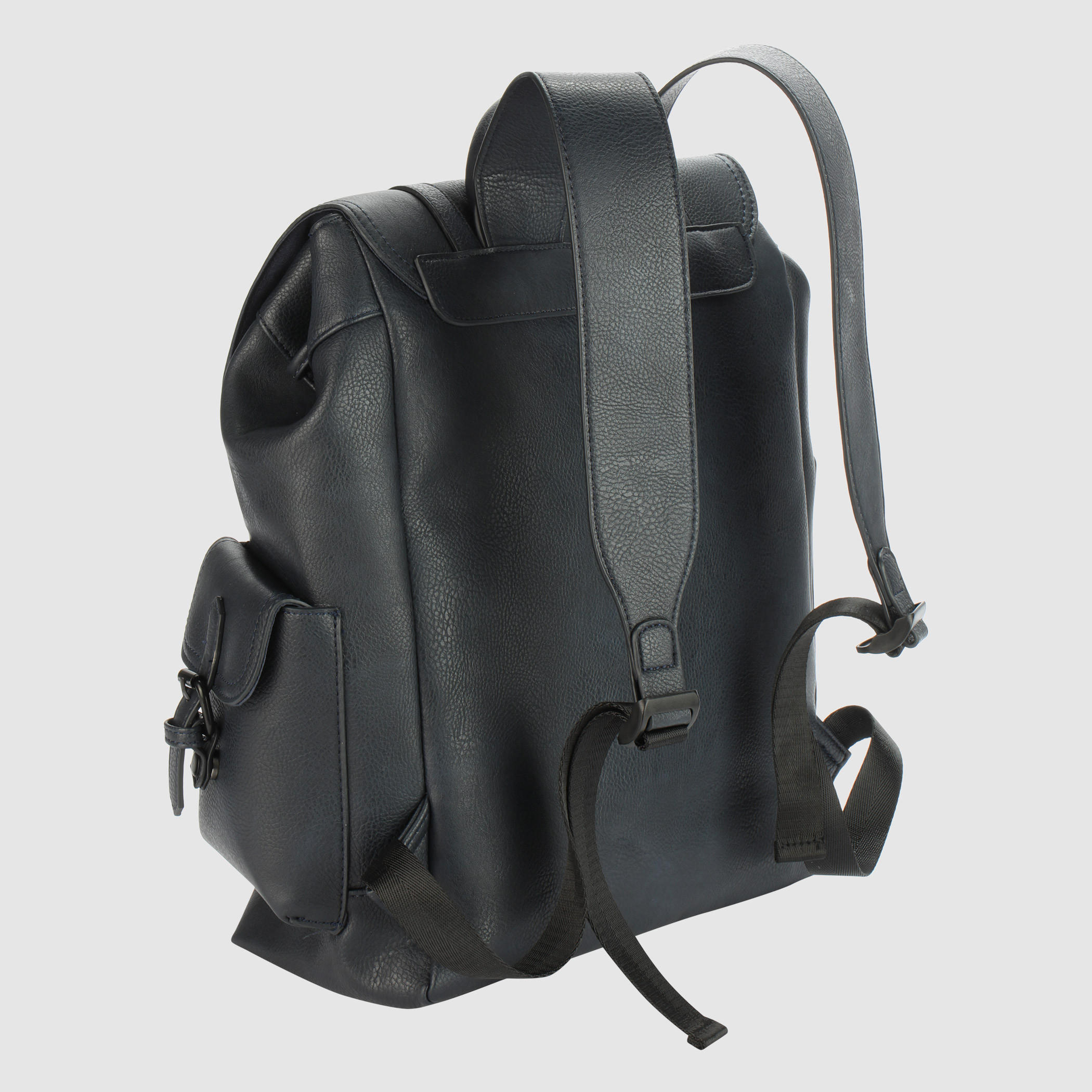 Drawstring Closure Backpack with Flap-men-bags-image-3