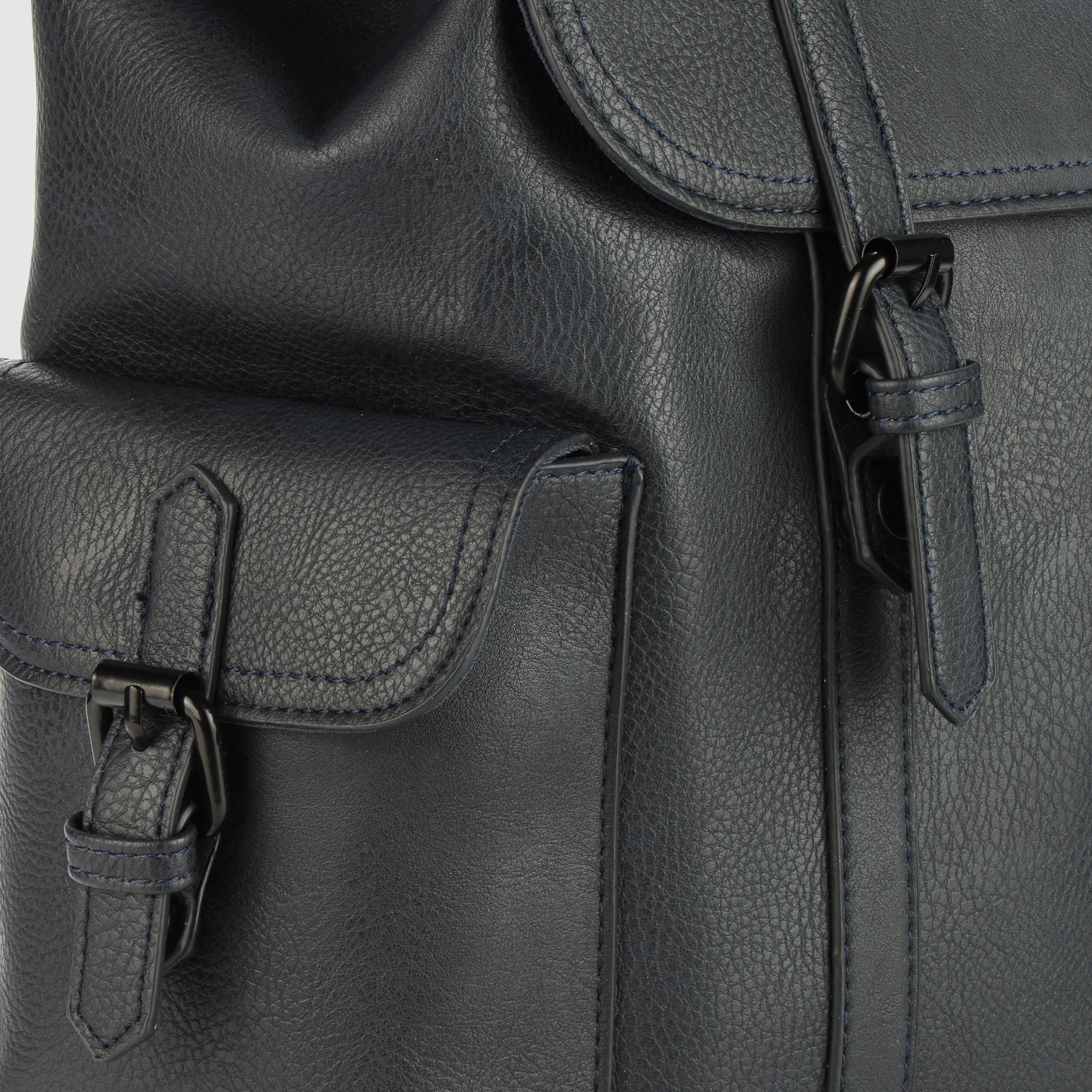Drawstring Closure Backpack with Flap-men-bags-image-4
