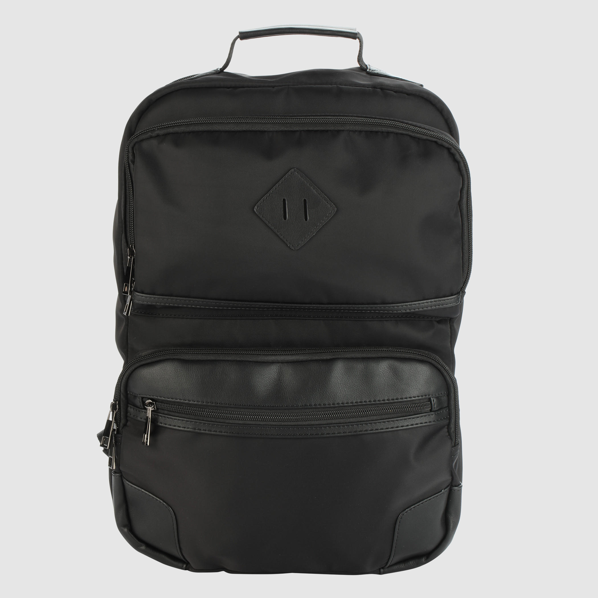 Zip Closure Backpack with Adjustable Straps-men-bags-image-1