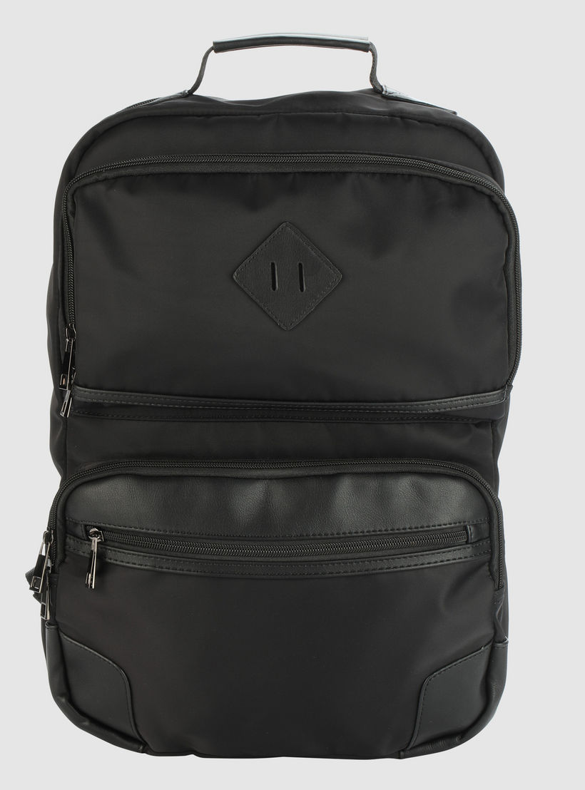 Zip Closure Backpack with Adjustable Straps-men-bags-image-1