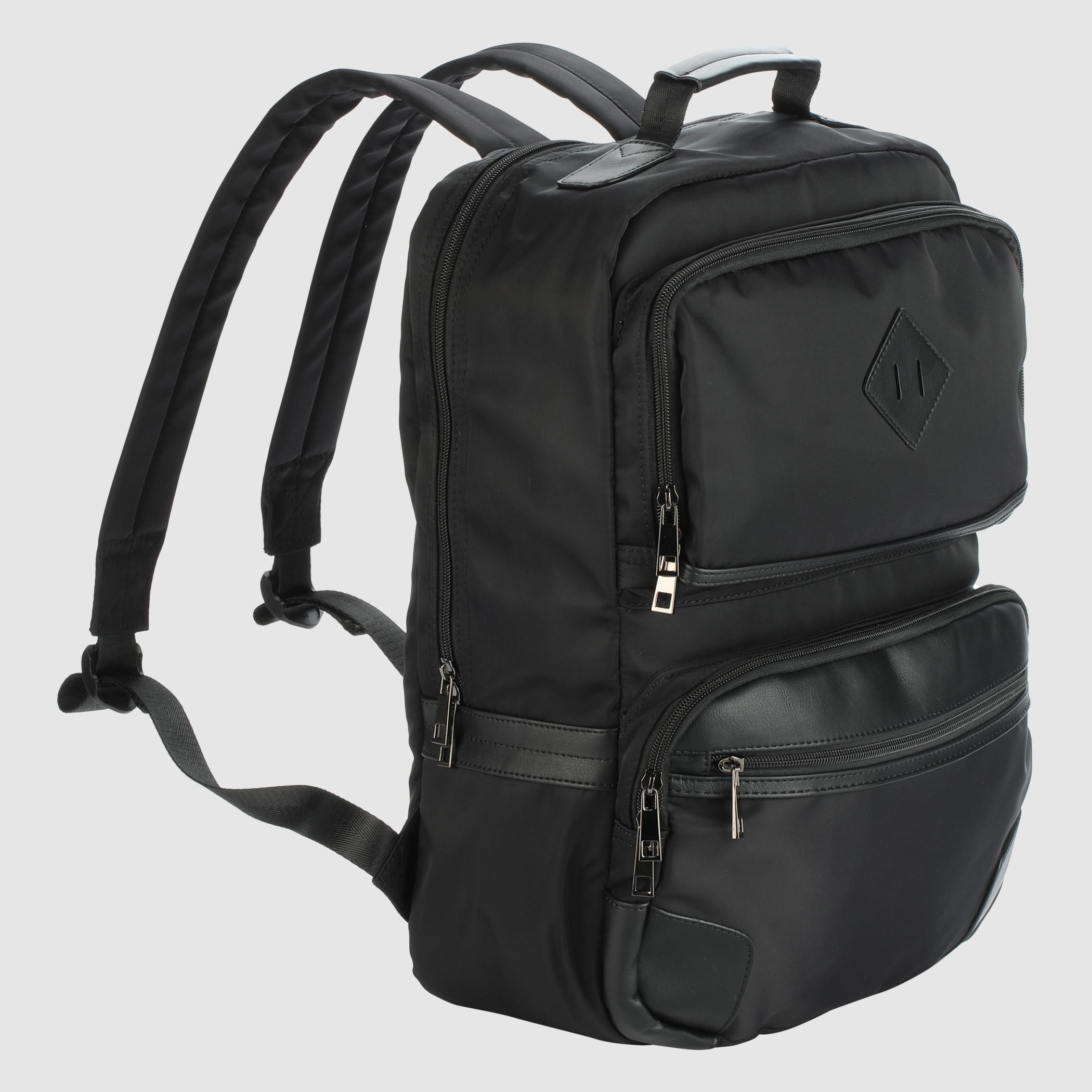 Zip Closure Backpack with Adjustable Straps-men-bags-image-2
