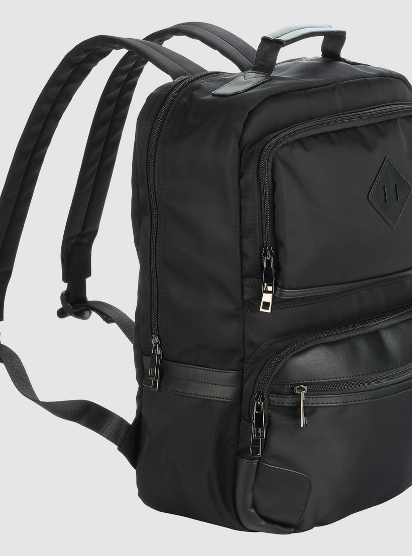 Zip Closure Backpack with Adjustable Straps-men-bags-image-2