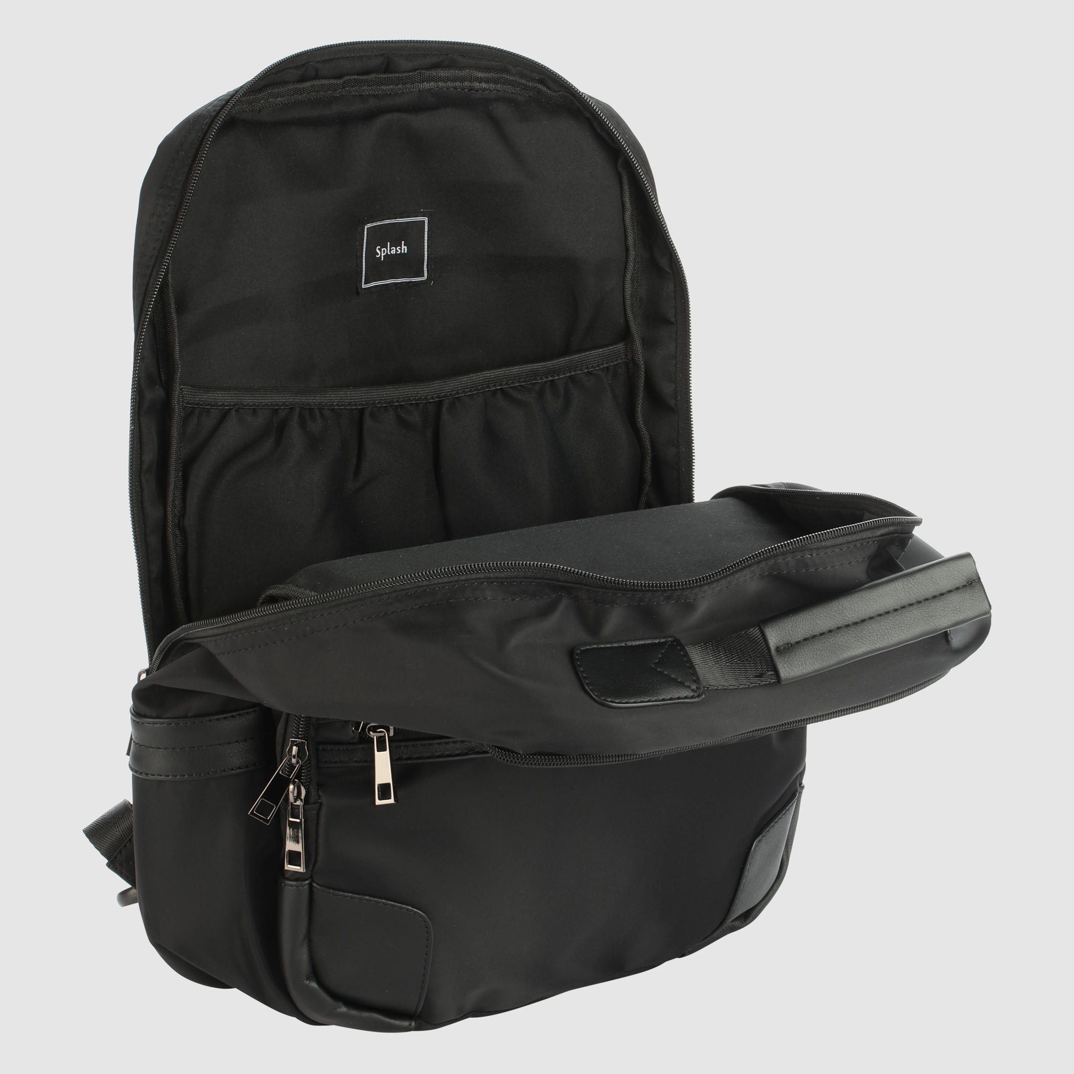 Zip Closure Backpack with Adjustable Straps-men-bags-image-5