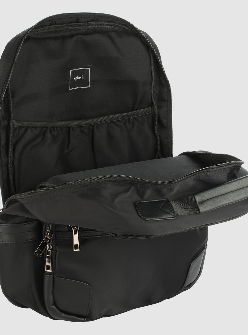 Zip Closure Backpack with Adjustable Straps-men-bags-image-5