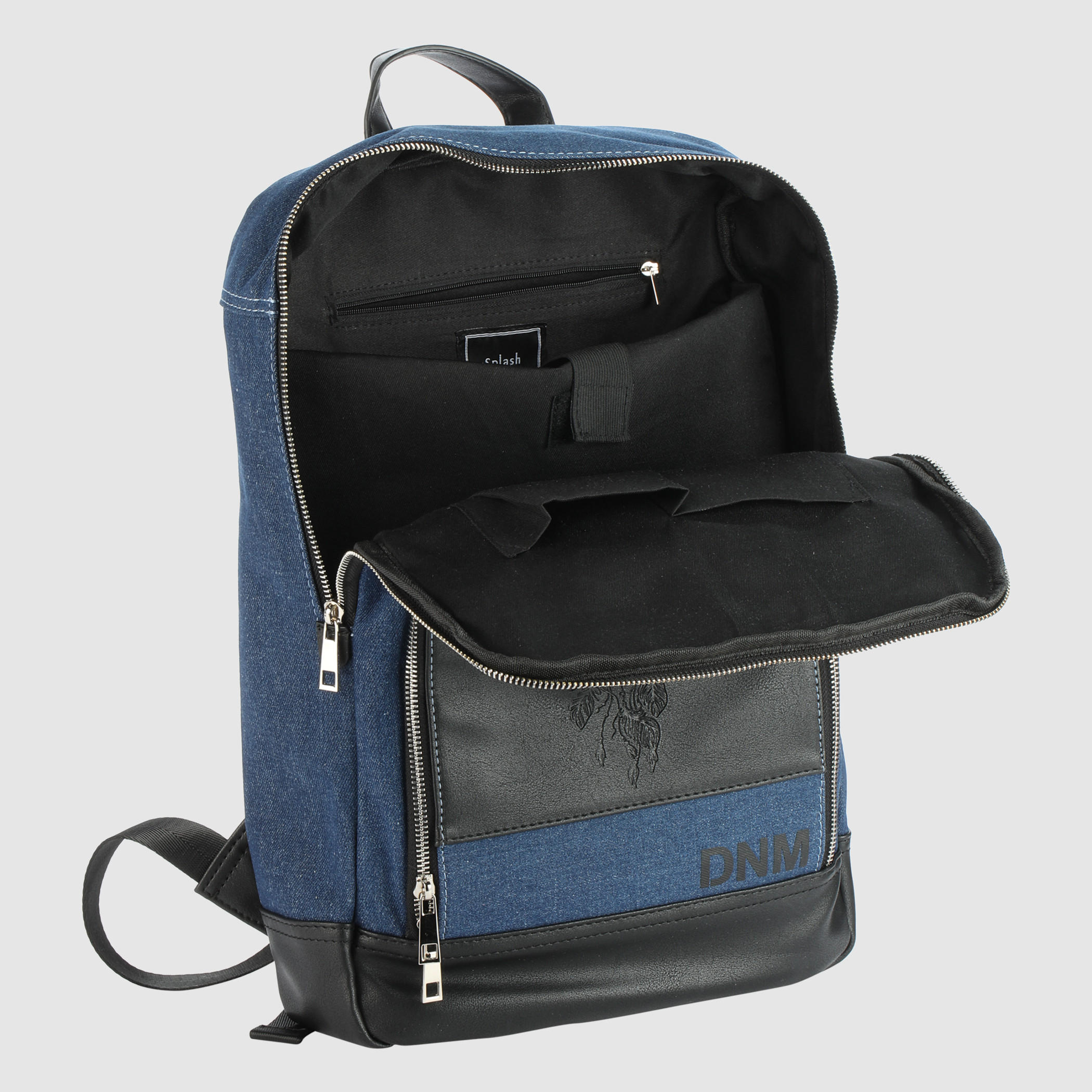Printed Backpack with Zip Closure-men-bags-image-5