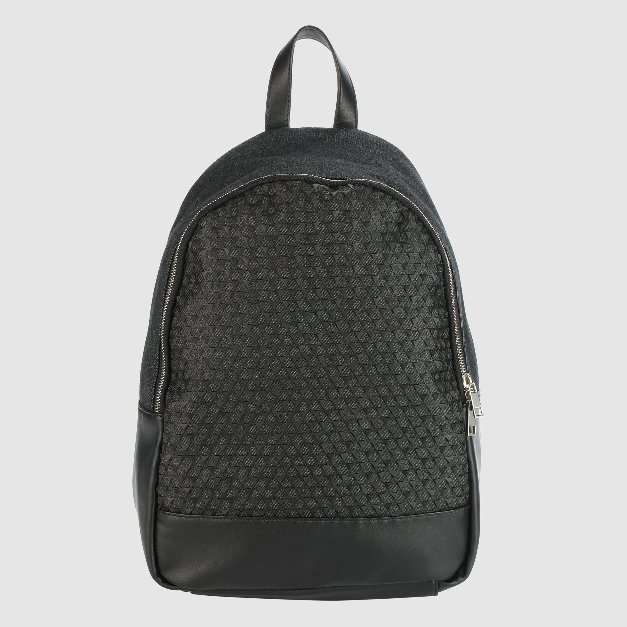Textured Backpack with Zip Closure-men-bags-image-1