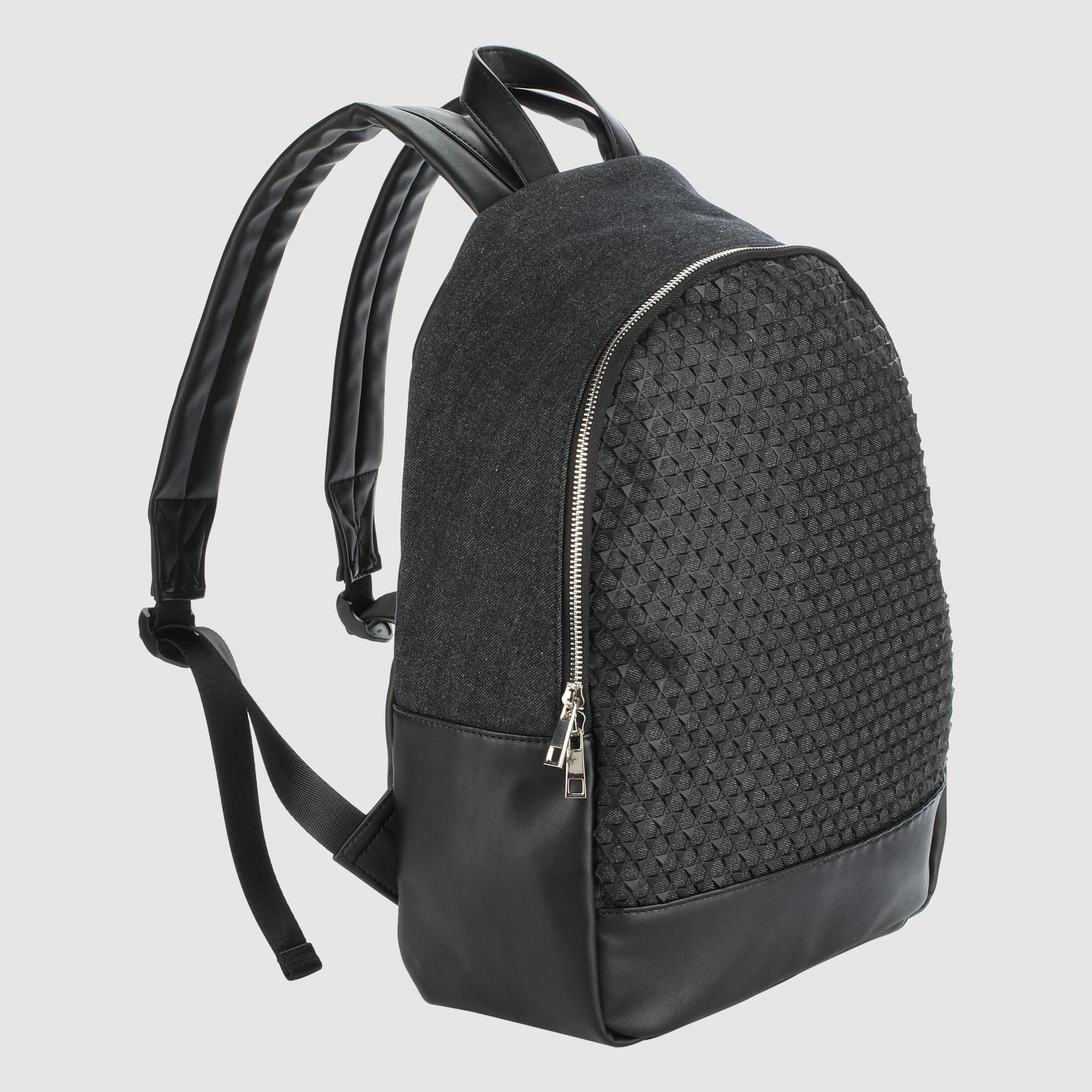 Textured Backpack with Zip Closure-men-bags-image-2