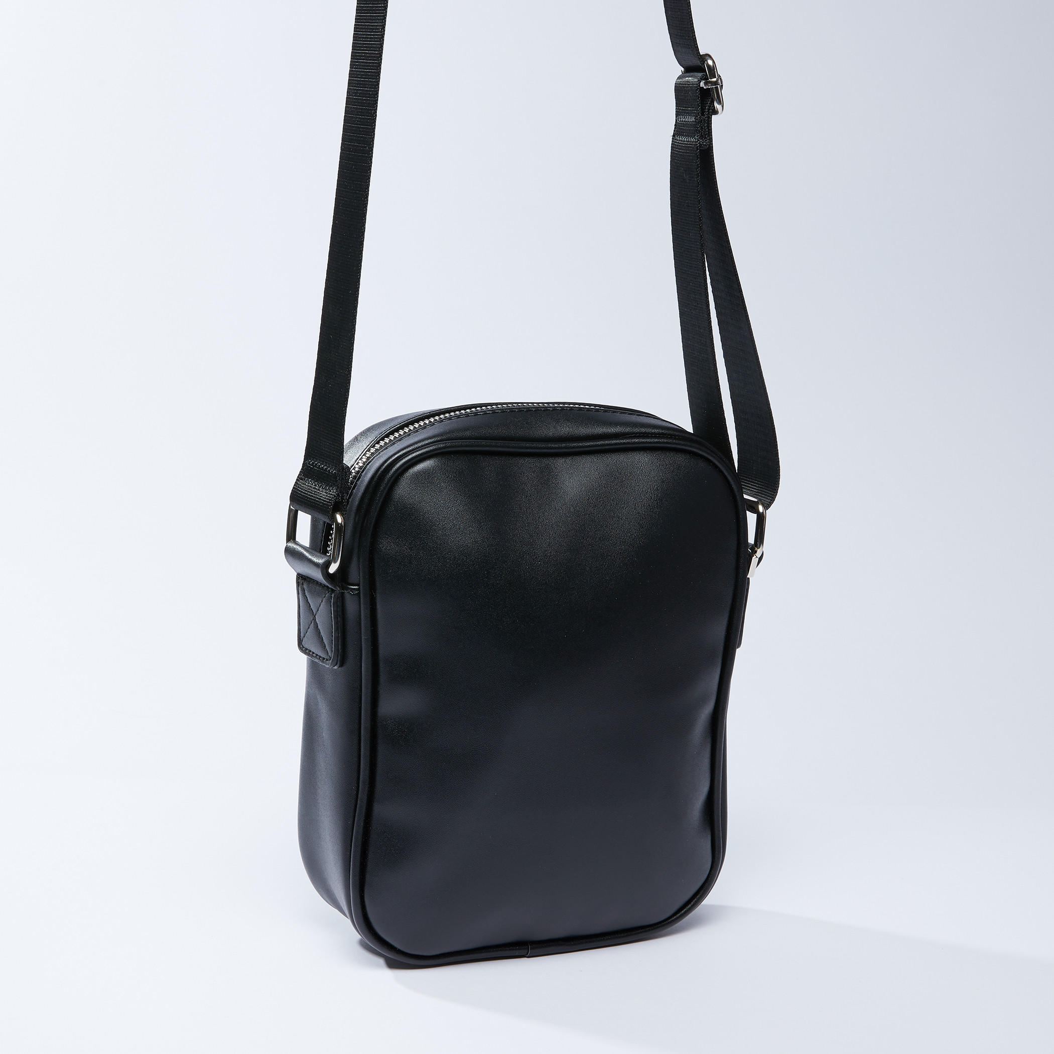 Textured Messenger Bag with Adjustable Strap-men-bags-image-2