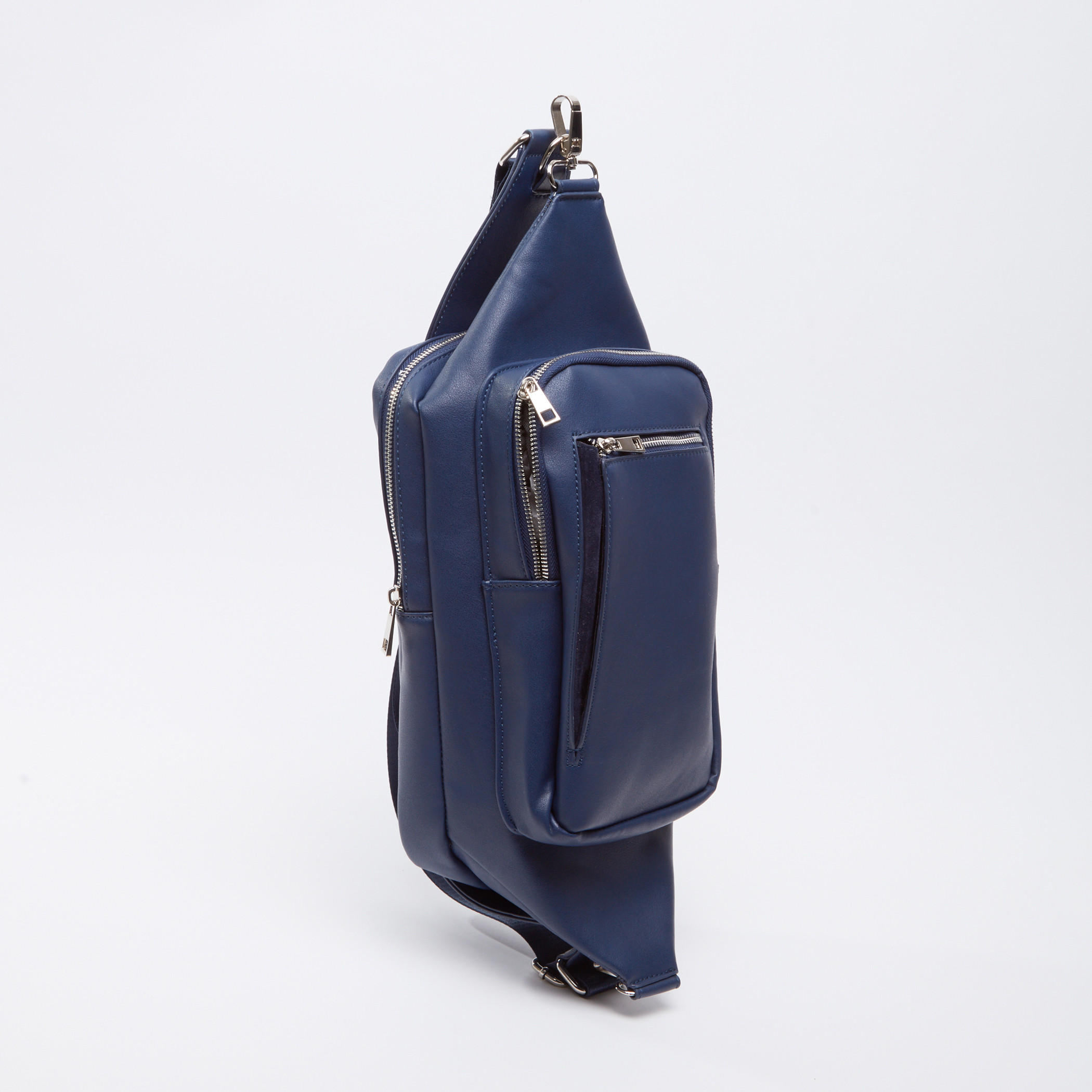 Multiple-Pocket Pouch with Zip Closure-men-bags-image-2